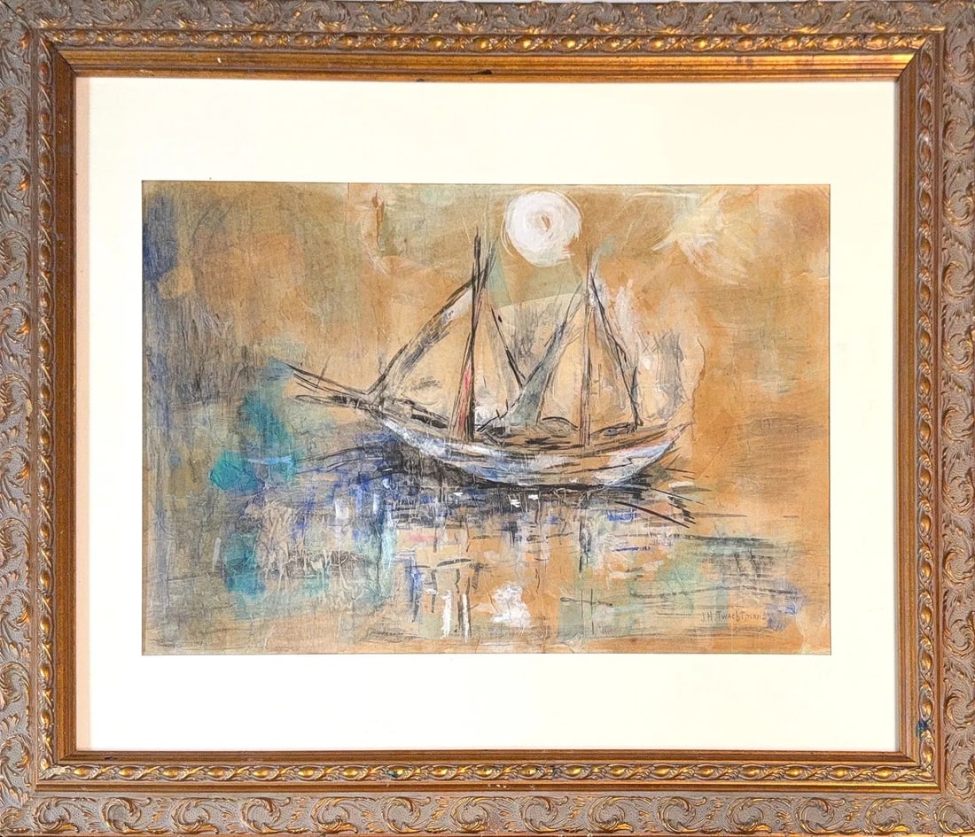 John Henry Twachtman, Acrylic/Oil/Mix-Media, American (1853 - 1902) (1 of 5)