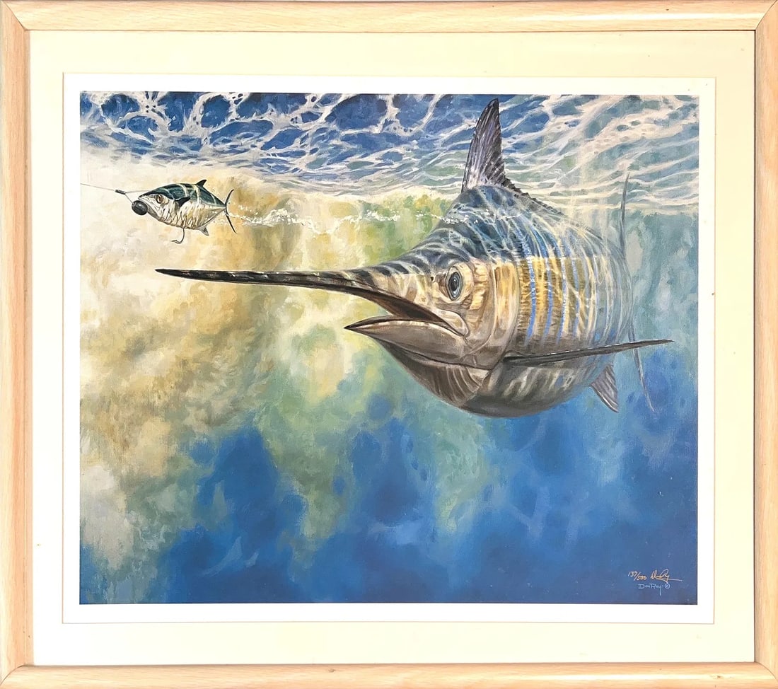 Don Ray, Original Print, American (1958 - On Going): Born: 1958. Known for: Wildlife, marine, sporting and fishing painting. Don Ray is an oil painter whose creativity is tied to his intensive study of the marine environments he portrays. His various me