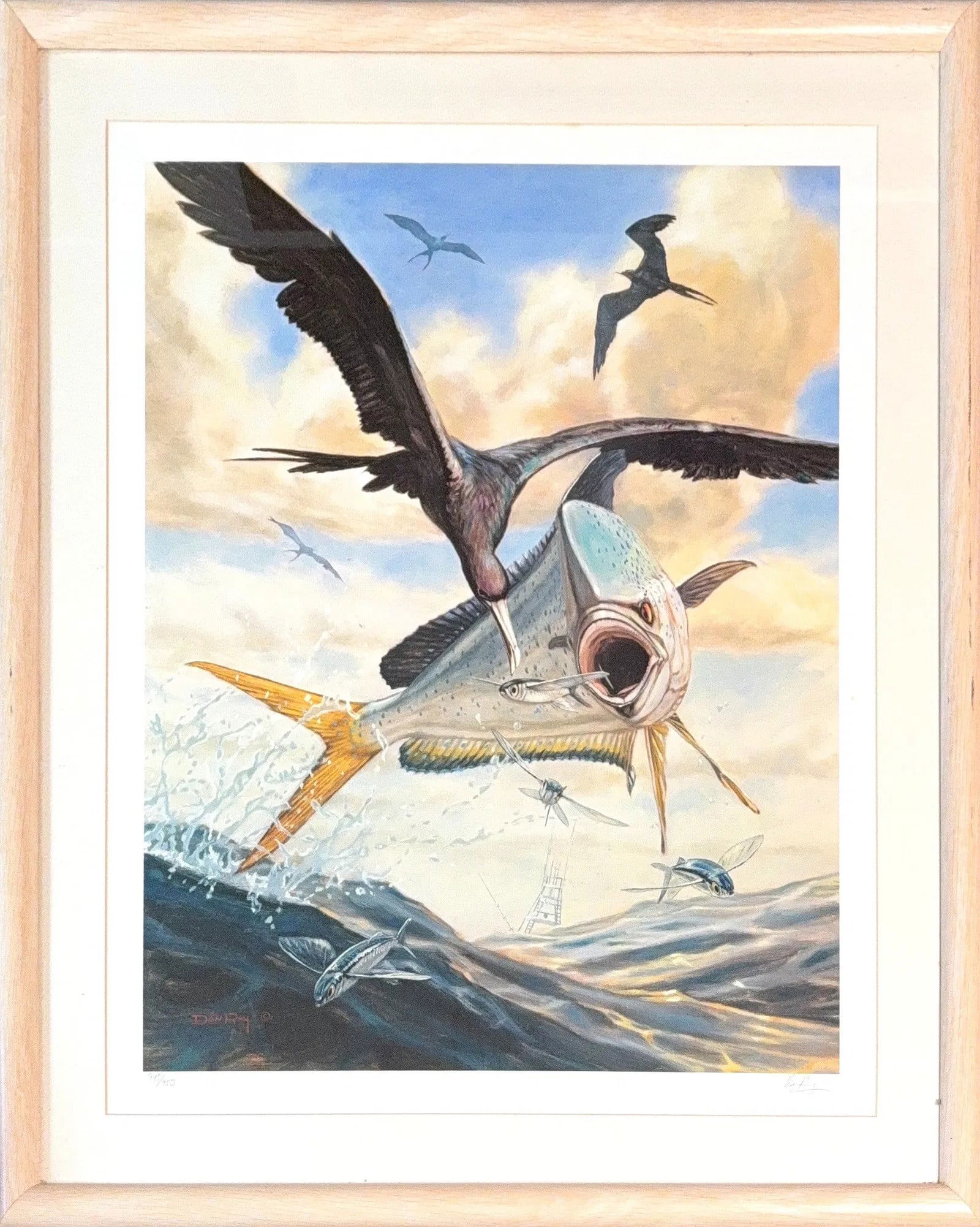 Don Ray, Original Print, American (1958 - On Going): Born: 1958. Known for: Wildlife, marine, sporting and fishing painting. Don Ray is an oil painter whose creativity is tied to his intensive study of the marine environments he portrays. His various me