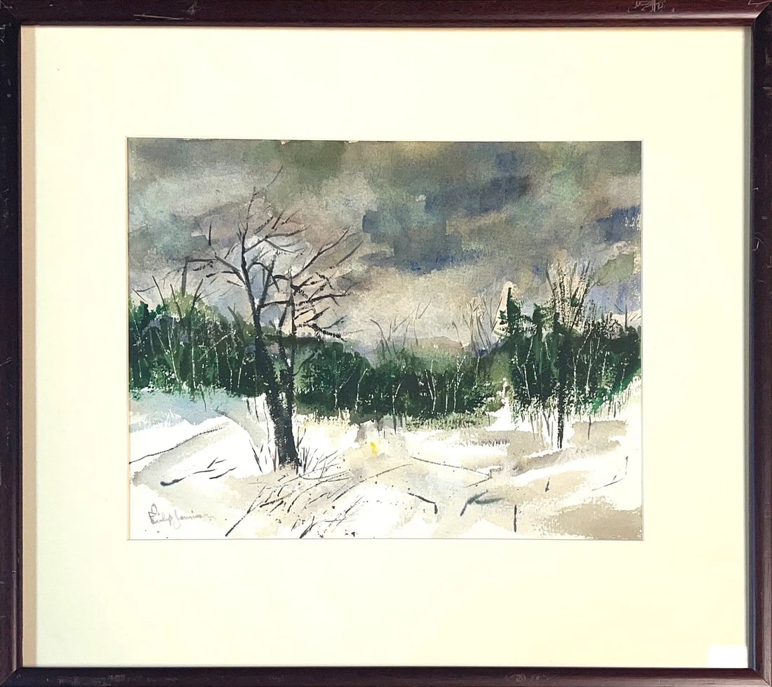 Philip Duane Jamison, Watercolor on Paper, American (1925 -2021): Born: 1925 - Philadelphia, Pennsylvania. Died: 2021 - West Chester, Pennsylvania. Known for: Landscape-street-floral and still life painting, teaching, watercolor specialty. Education : Philadelphia M