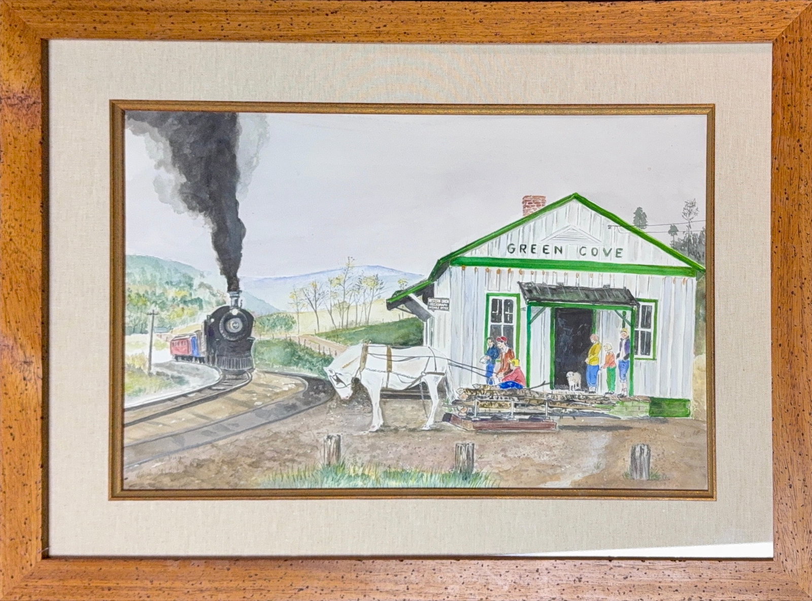 William Thomas Whitley, Watercolor/Mix-Media on Paper, British (1858 - 1942) 'Green Cove Virginia' (1 of 12)