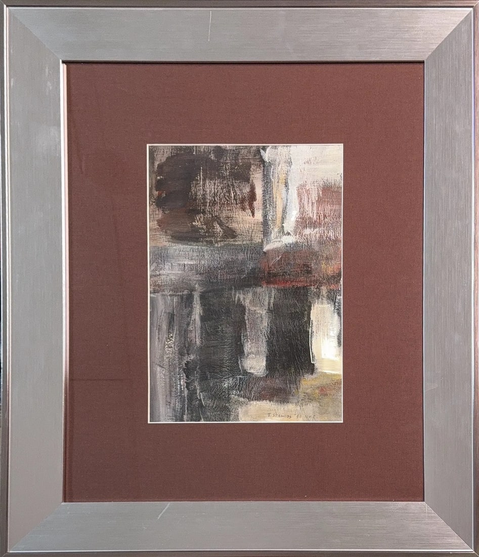 Theodoros S Stamos, Oil/Acrylic/Mix-Media on Wood Board, American Painter (1922 - 1997) (1 of 6)