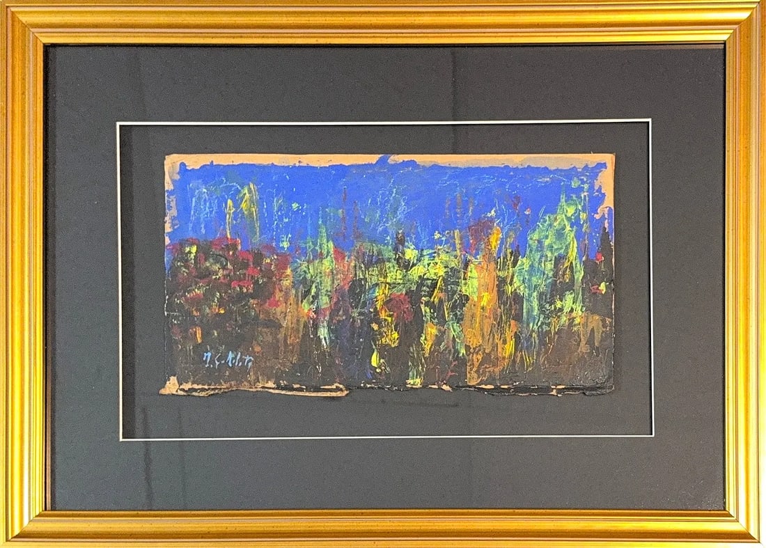 Imero Gobbatto, Oil on Board, Italian (1923 - 2010) 'The Aquarium': Artist, Year, Title: Imero Gobbatto (1923 - 2010), 'The Aquarium'. Origin: Italian. Medium: Oil on Cardboard. Dimensions: 6 1/4'' x 12''; 14'' x 19 3/4''. Condition: Good Overall Condition. Additional