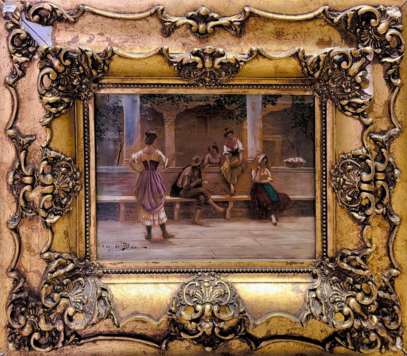 Eugene Von Blass, Oil on Canvas, Italian/Austrain (1843 - 1932) (1 of 8)