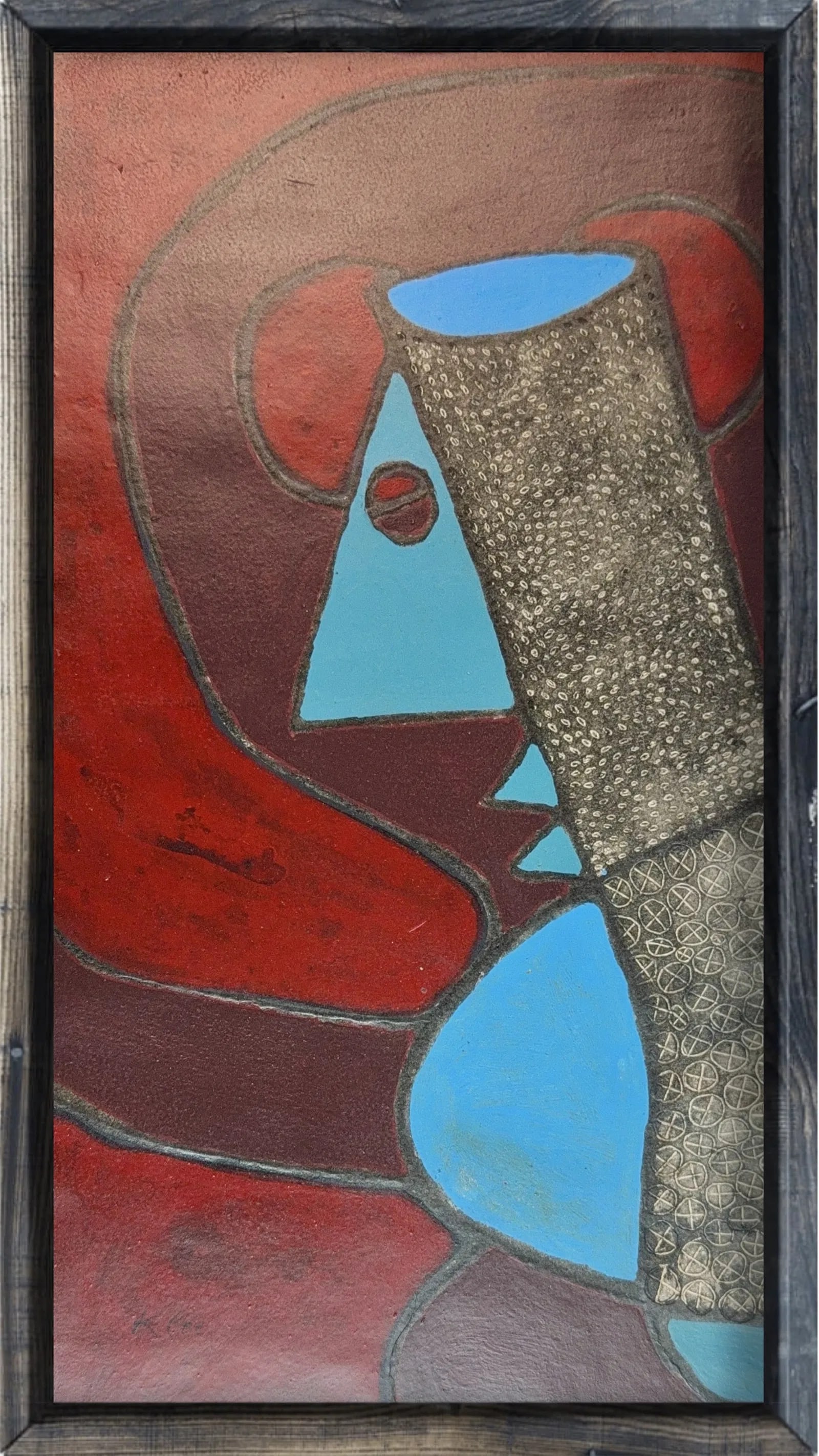Paul Klee, Acrylic on Cardboard, Switzerland (1879-1940): Artist, Year, Title: Paul Klee (1879 - 1940). Origin: Swiss. Medium: Acrylic on Cardboard. Dimensions: 18" x 10". Condition: Good Overall Condition. Additional Information: Signed lower left 'Klee'. T