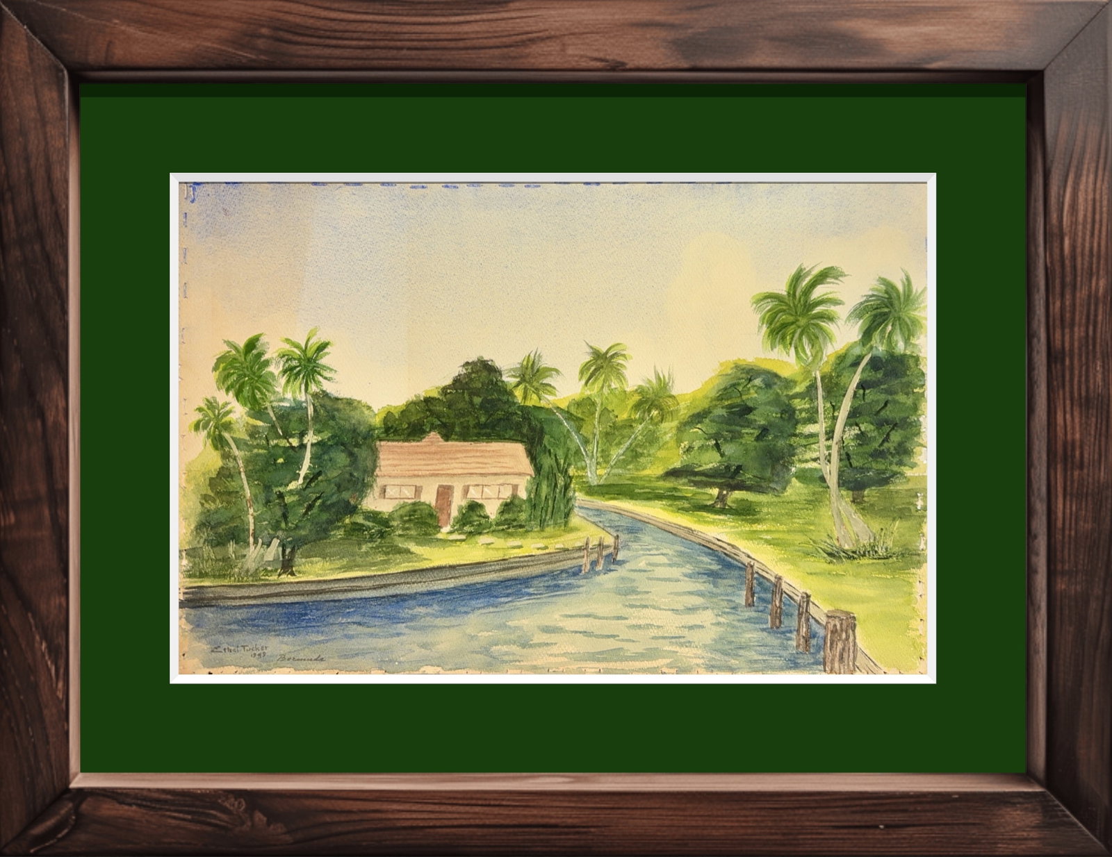 Ethel Tucker, Watercolor on Cardboard, Bermudian (1874-1962) (1 of 9)