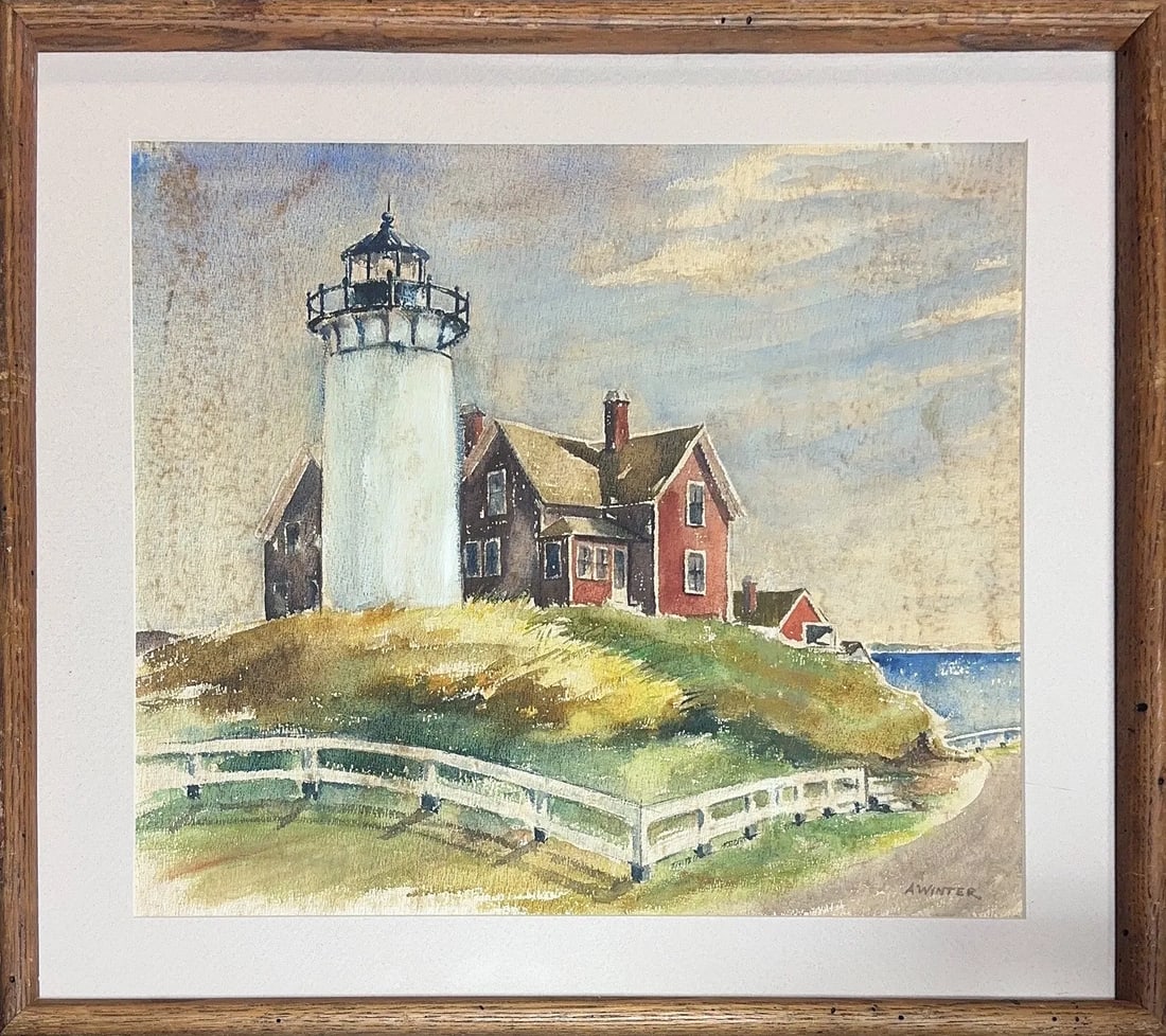 Andrew G. Winter, Watercolor on Canvas Paper, Amercian (1893 - 1958) (1 of 7)