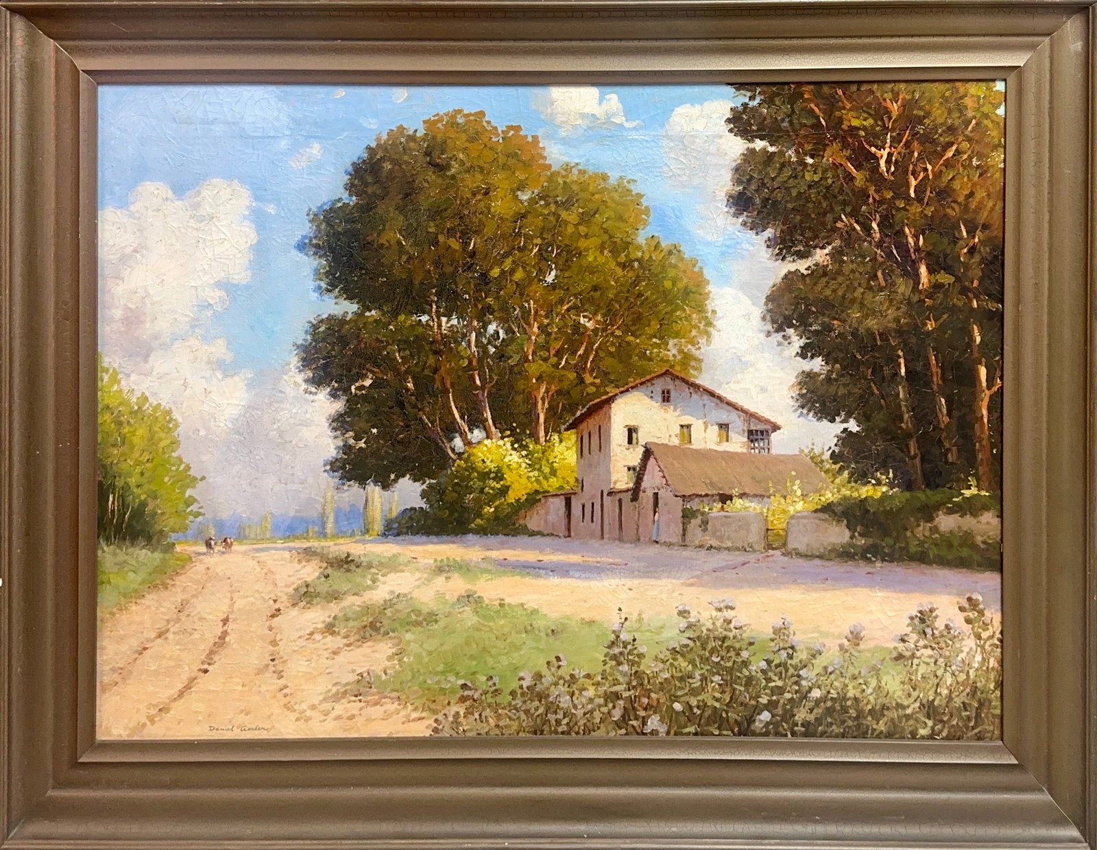 Daniel Garber, Oil on Canvas, American (1880-1958): Artist, Year: Daniel Garber (1880-1958). Origin: American. Medium: Oil on canvas. Dimensions: 27? x 38.5?. 34? x 45.5?. Condition: Good overall. Additional Information: Signed lower left. The painting
