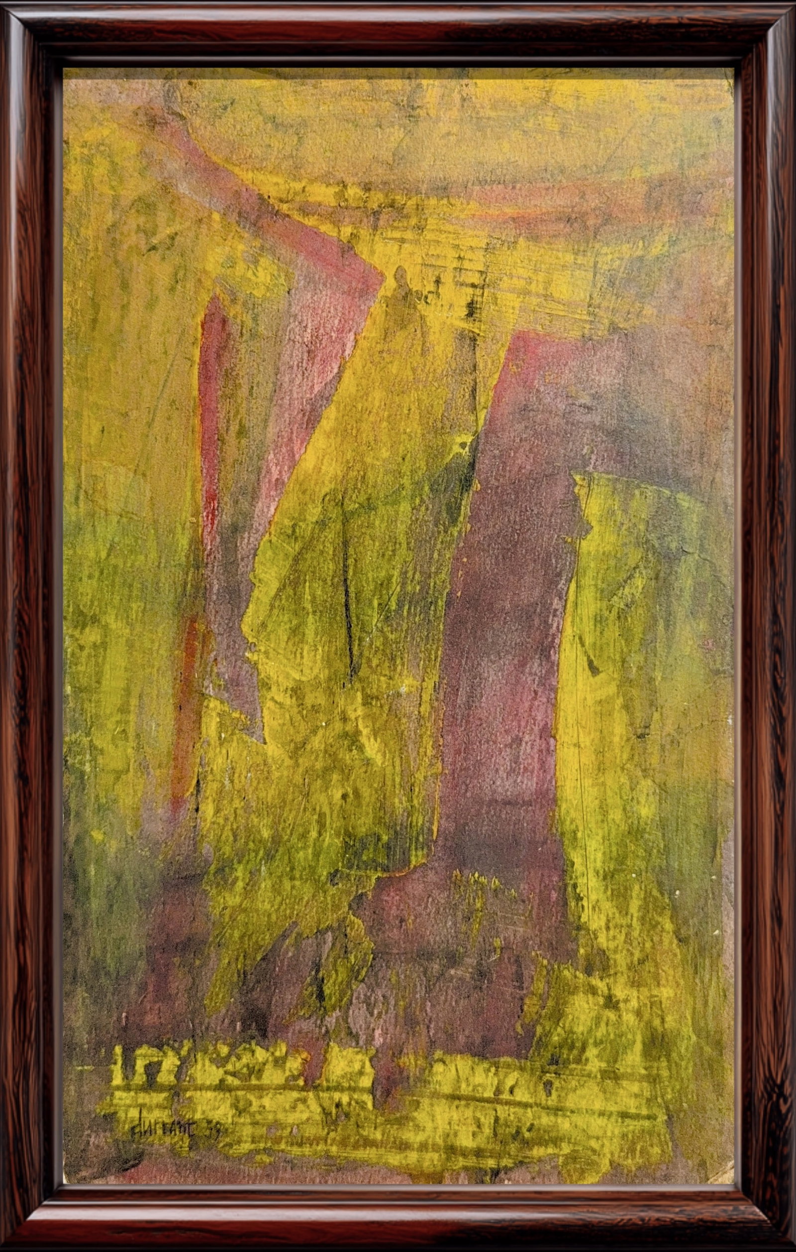 Roy Turner Durrant, Oil on Cardboard, British (1925-1998): Artist, Year: Roy Turner Durrant, (1925-1998). Origin: British. Medium: Oil on cardboard. Dimensions: 12.5'' x 7.5''. Condition: Good overall. Additional Information: Signed lower left, dated 59. The 