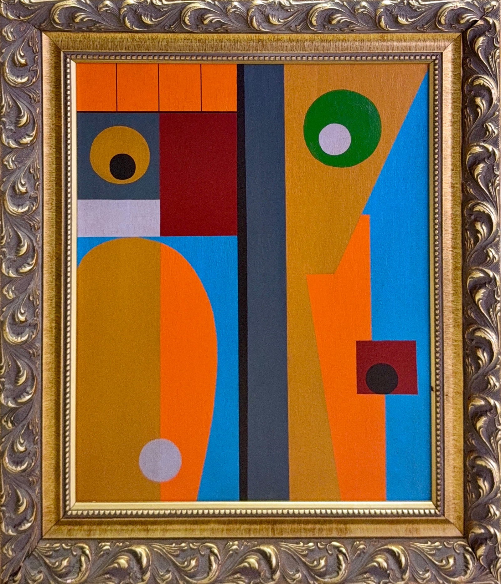 Hassel Smith, Oil on Canvas, American (1915-2007): Artist, Year: Hassel Smith, (1915-2007). Origin: American. Medium: Oil on canvas. Dimensions: 21.5? x 17.5?. 28? x 24?. Condition: Good overall. Additional Information: Signed in the back, dated 1997.
