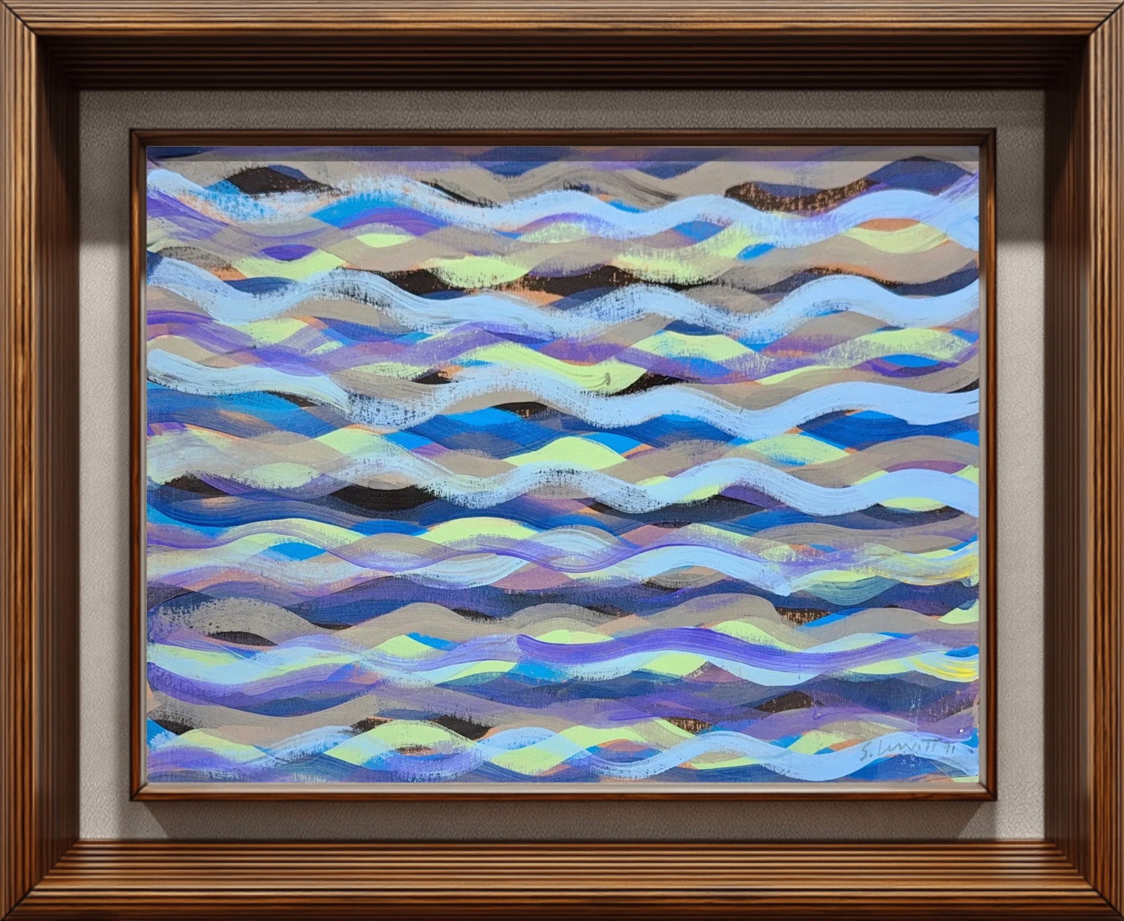 Sol LeWitt, Mix-Media on Card Board, Russian-Jewish (1928 - 2007) (1 of 9)