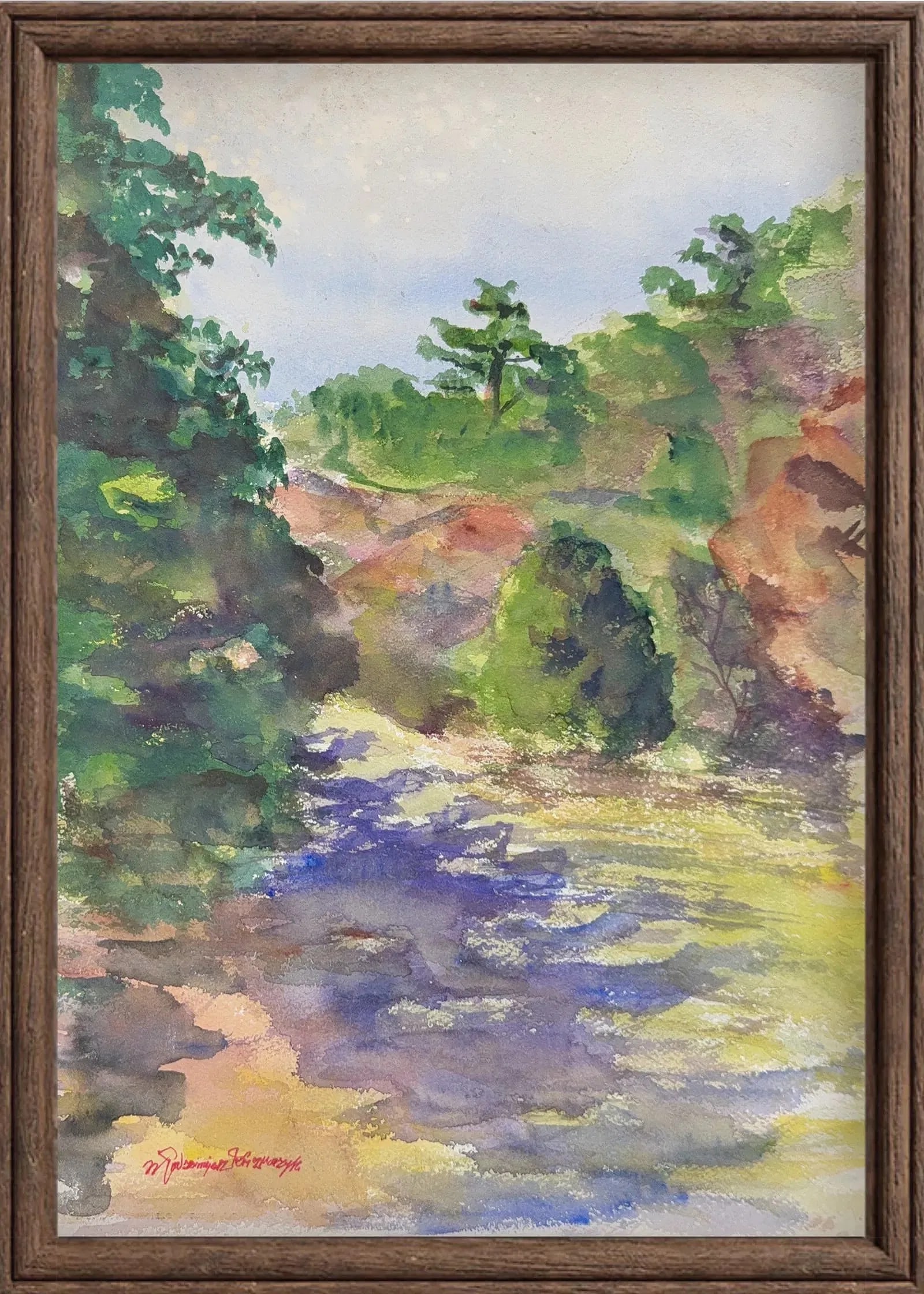 Wlodzimierz Karczmarzyk, Watercolor on Paper, Polish (1930 - Unknown): Artist, Year: Wlodzimierz Karczmarzyk (1930 - Unknown). Origin: Polish. Medium: Watercolor on Paper. Dimensions: 20" x 14". Condition: Good overall. Additional Information: Signed lower left corner. T