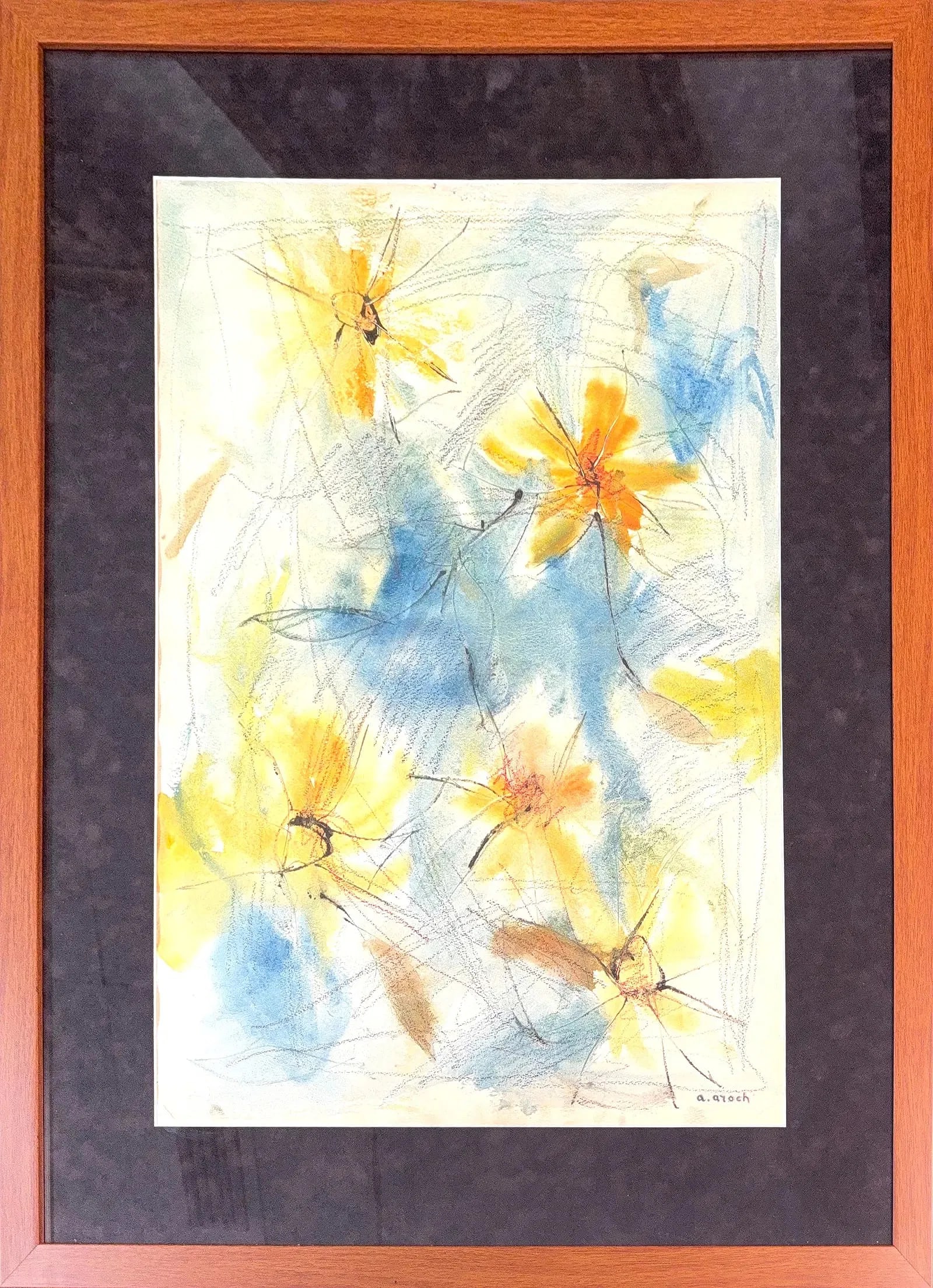 Arieh (Nisselevitch) Aroch, Mix-Media on Paper, Israeli (1908 - 1974) (1 of 6)
