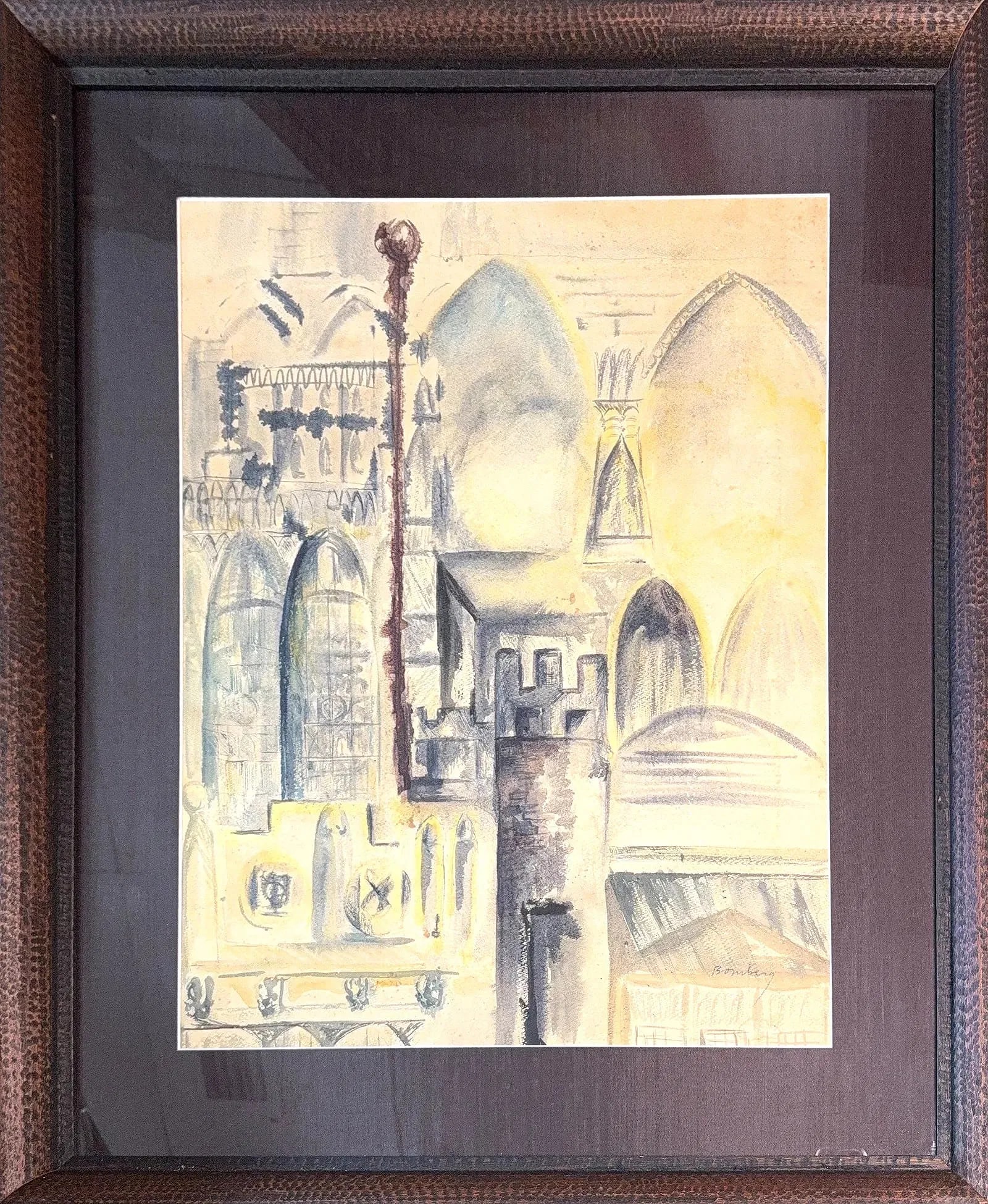 David Bomberg, Watercolor/Mix-Media on Paper, English (1890 - 1957) (1 of 6)