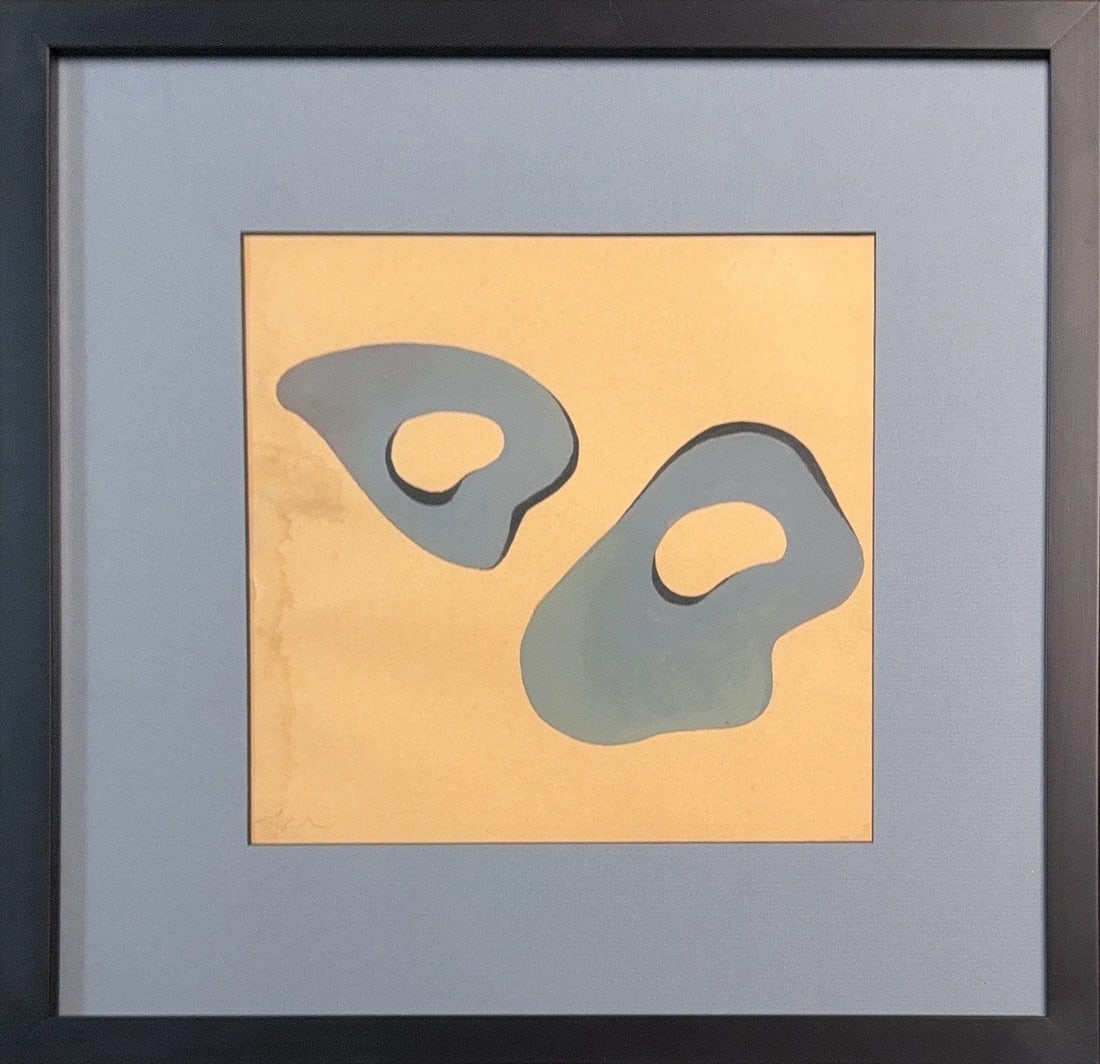Jean Hans Arp, Watercolor/Mix-Media, German-French (1886 - 1966) (1 of 7)