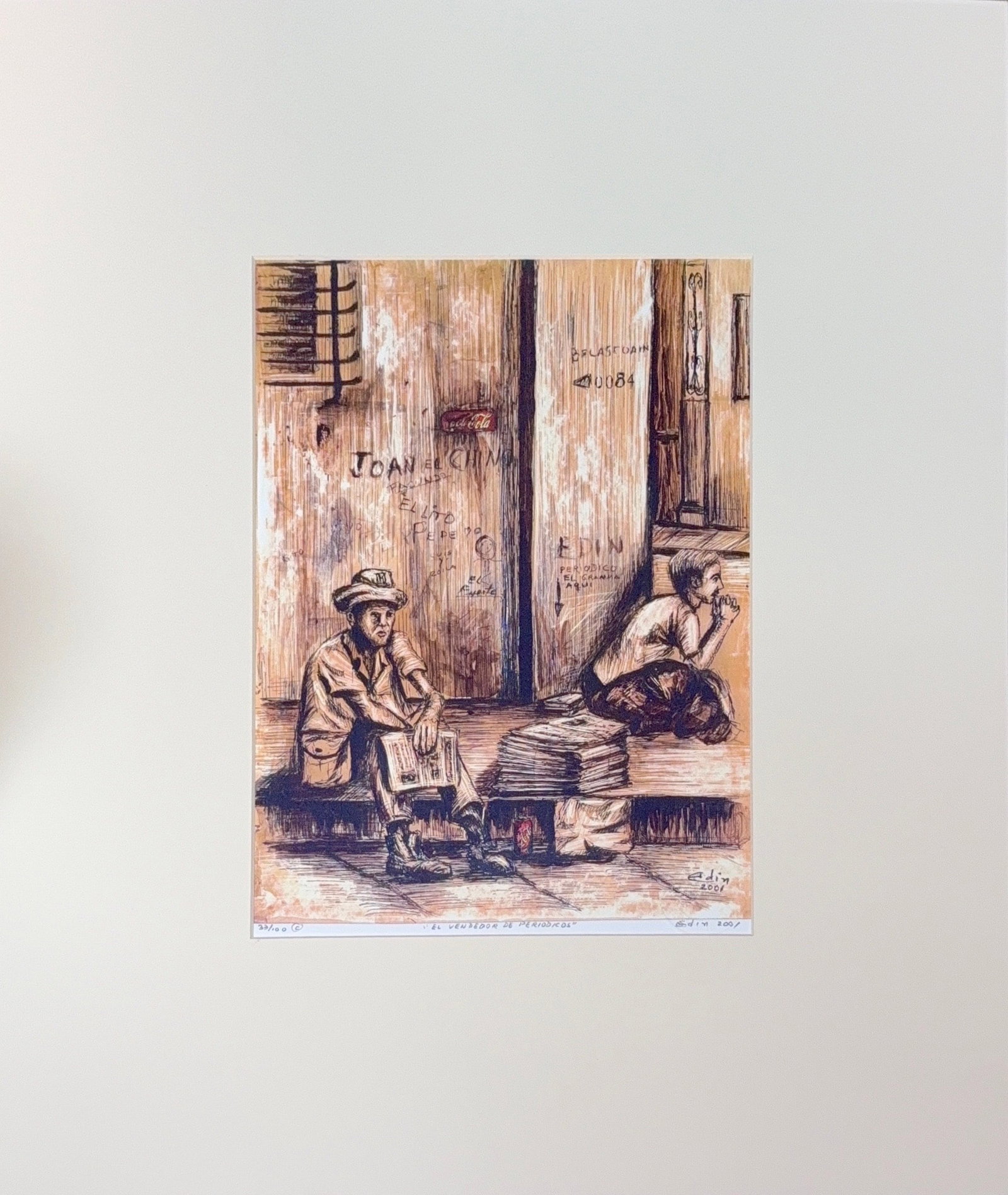 Edin Gutierrez, Numbered Print 33/100, Cuban (1953 - Ongoing) Hand Signed (1 of 10)