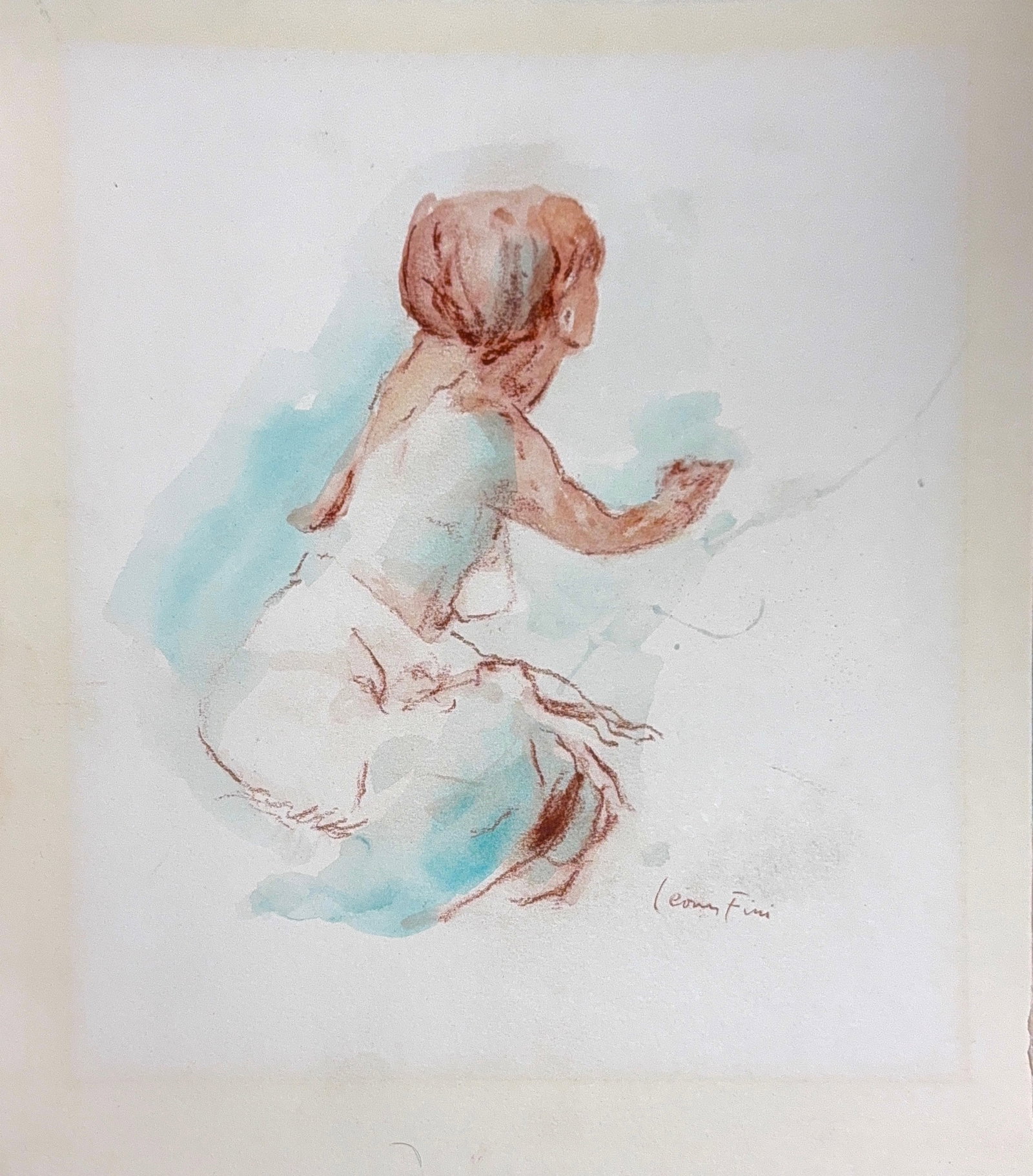 Leonor Fini, Gouache/Pastel/Mix-Media on Cardboard, Argentinian (1907-1996) (1 of 6)