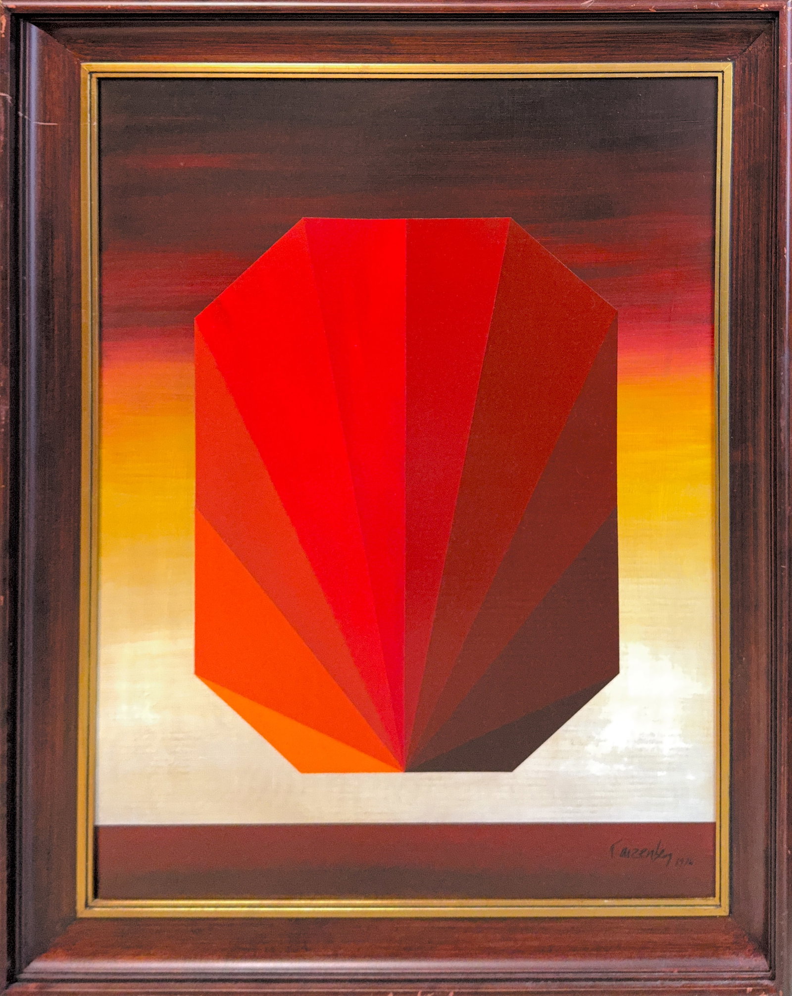 Roberto Aizenberg, Oil on Canvas, Argentinian (1928-1996): Artist, Year: Roberto Aizenberg, (1928-1996). Origin: Argentinian. Medium: Oil on canvas. Dimensions: 39.5? x 29.5?. 48.5? x 39?. Condition: Good overall. Additional Information: Signed lower right, d