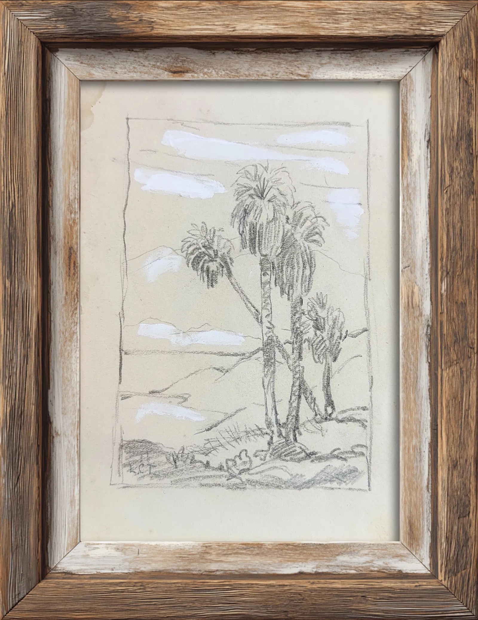 Louis Comfort Tiffany, Pencil/Tempera on Paper, American (1848 - 1933): Artist, Year: Louis Comfort Tifanny, (1848-1933). Origin: American. Medium: Pencil/tempera on paper. Dimensions: 7'' x 5''. Condition: Good overall. Provenance: In Private Collection by recent inherit