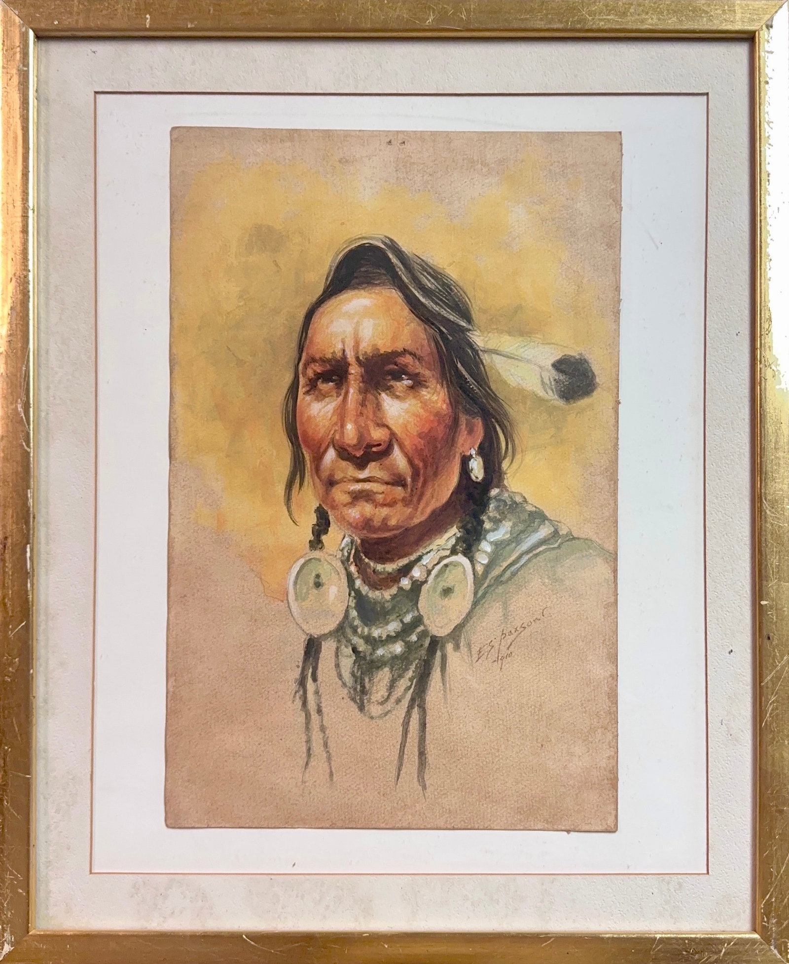 Edgar Samuel Paxson, Gouache/Watercolor/Mix Media on Paper, American (1852-1919) (1 of 7)