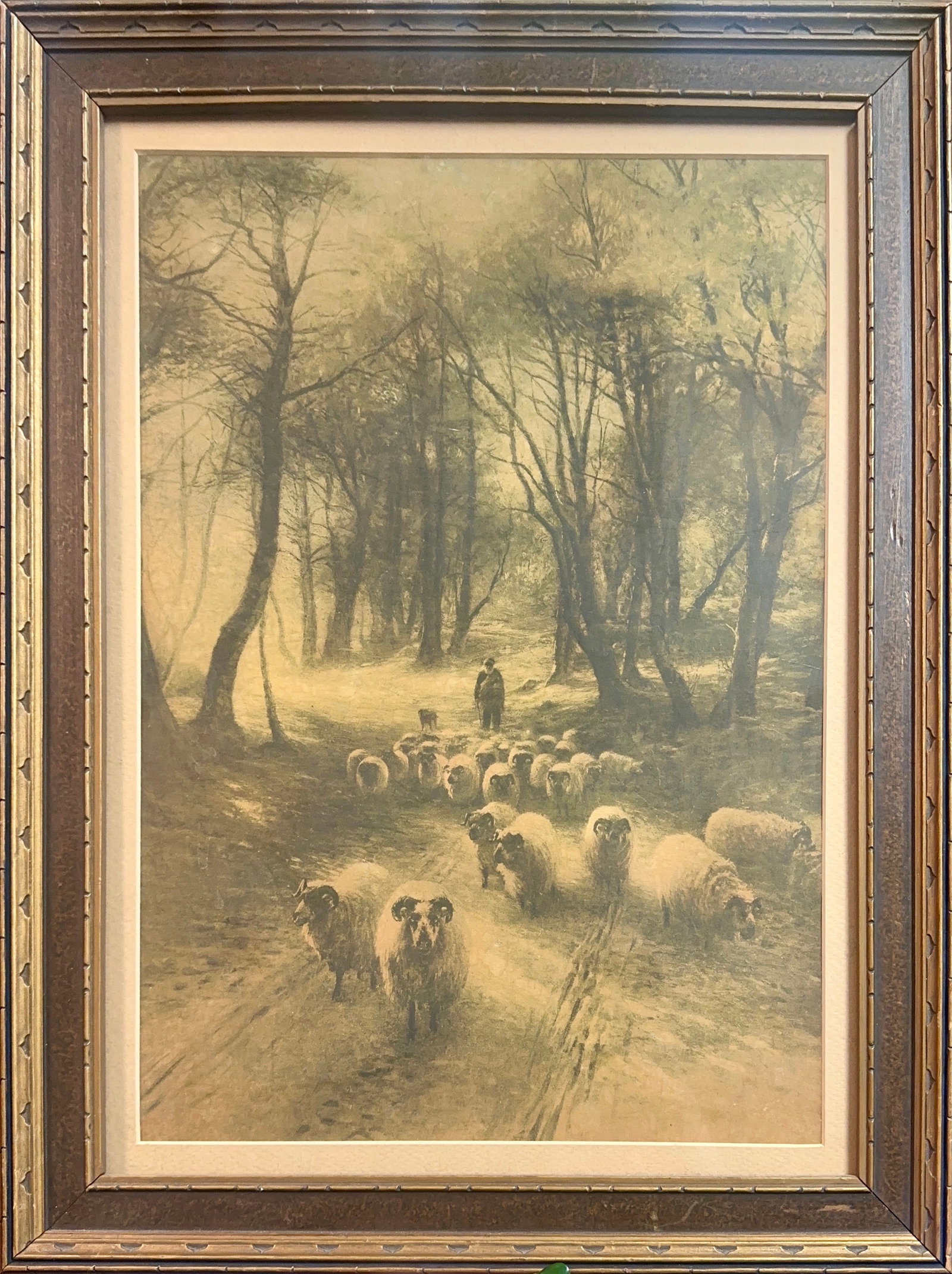 Joseph Farquharson, Antique Print, Scottish (1846-1936), Home Through the Woods (1 of 7)