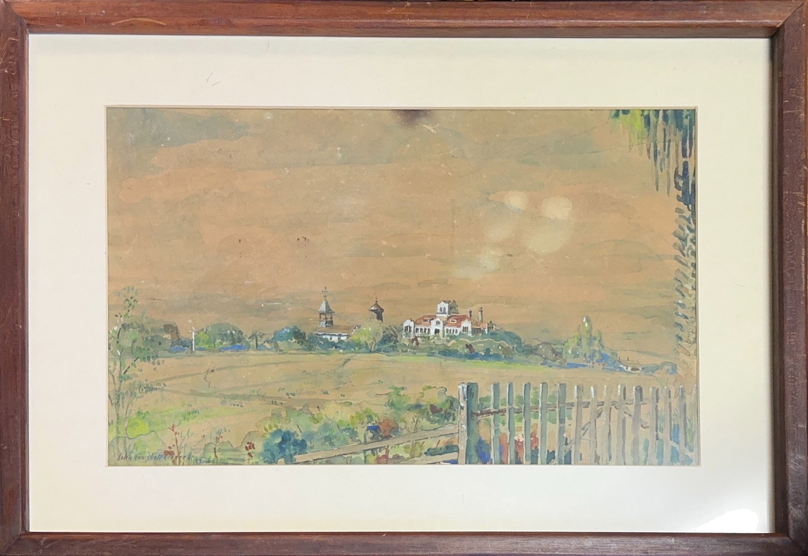 Colin Campbell Cooper, Watercolor on Paper, American (1856 - 1937) ?Hilltop Village (1 of 7)