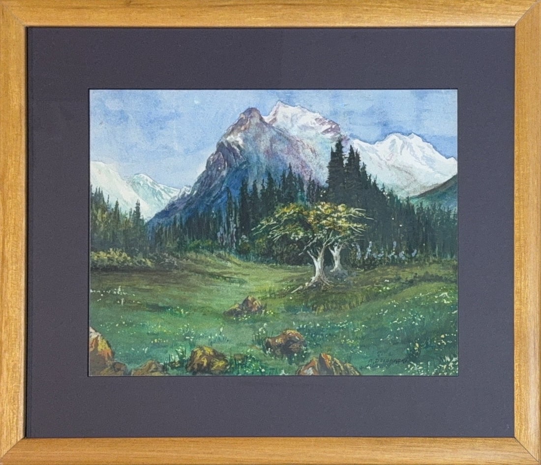 Alexander Dzigurski, Watercolor on Paper, Serbian (1911?1995): Artist, Year: Alexander Dzigurski, (1911- 1995). Origin: Serbian. Medium: Watercolor on Paper. Dimensions: 10.25" x 13"; 15.5? x 18.5?. Condition: Good overall. Additional Information: Signed lower ri