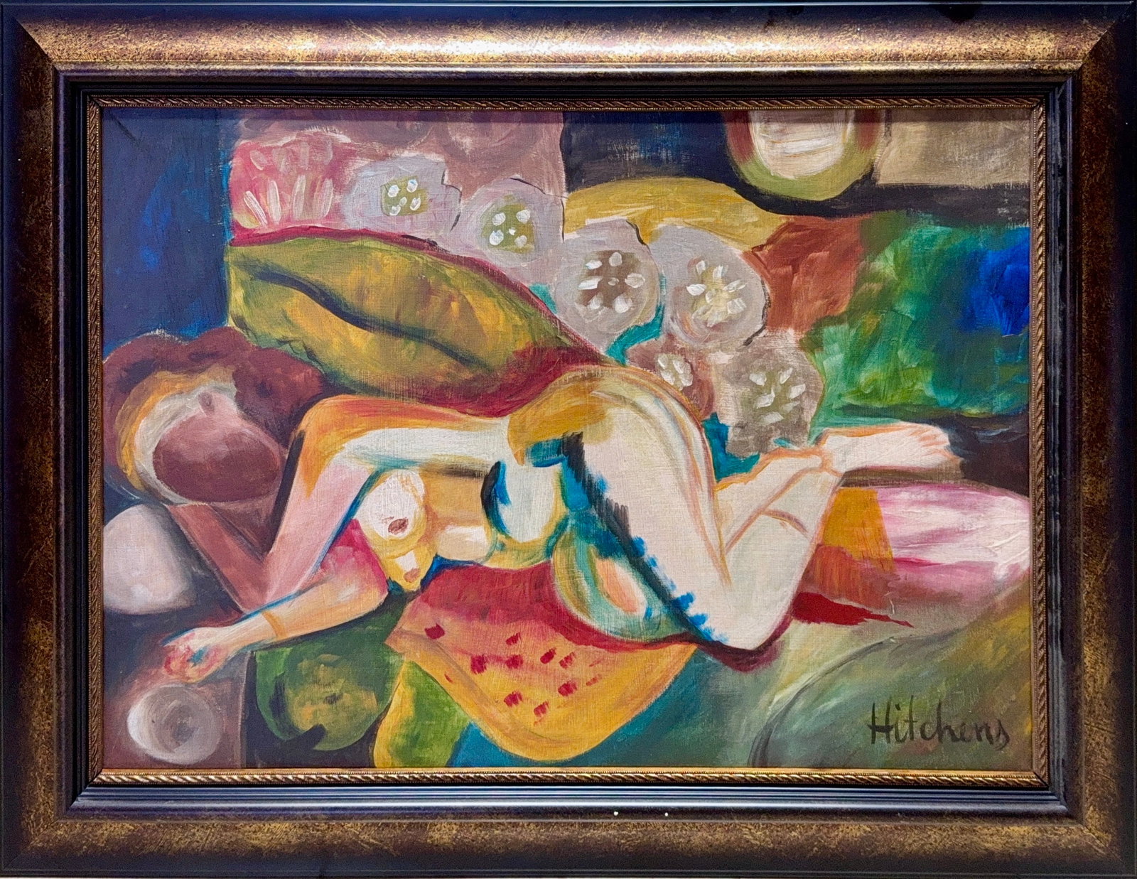 Ivon Hitchens, Oil on Canvas, British (1893-1979): Artist, Year: Ivon Hitchens, (1893-1979). Origin: British. Medium: Oil on canvas. Dimensions: 18'' x 26''. 24.5'' x 32.5''. Condition: Good overall. Provenance: In Private Collection. Additional Infor