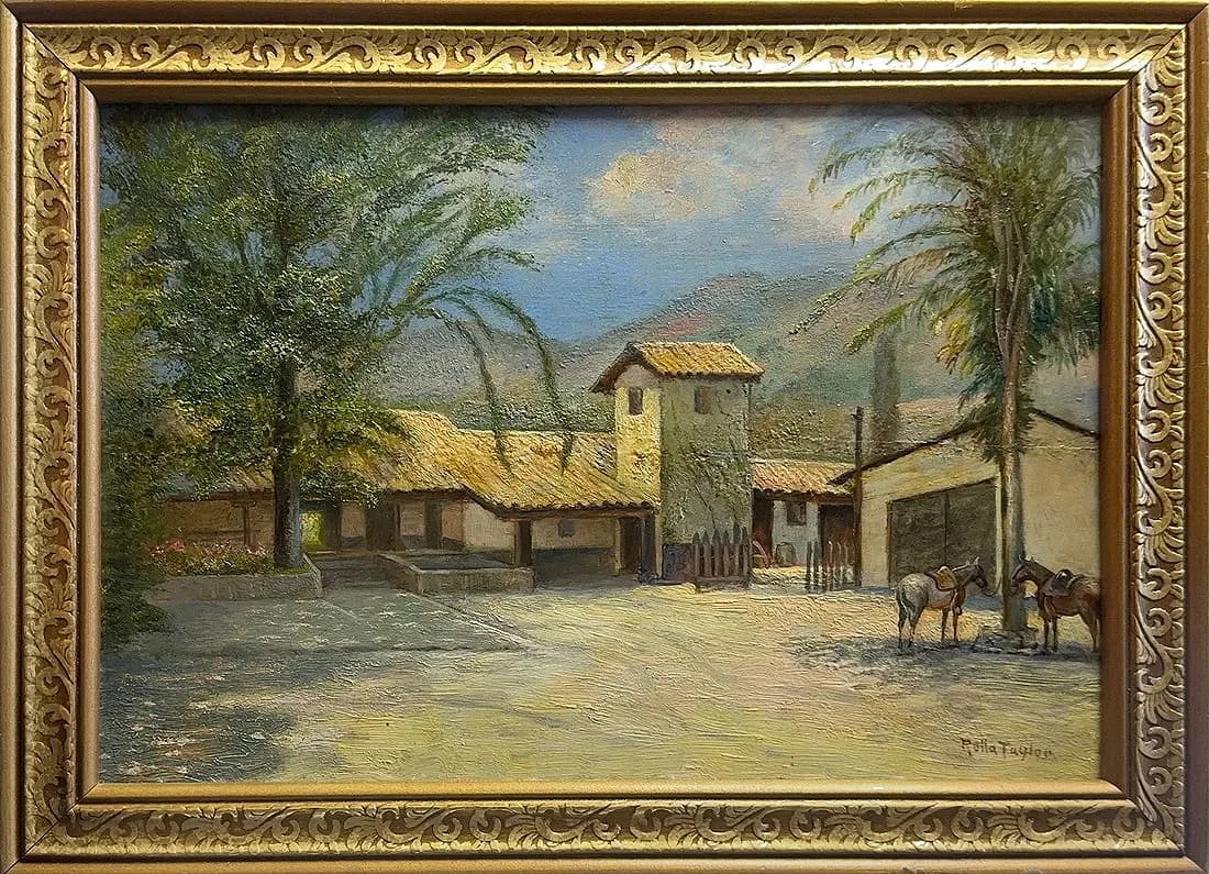 Rolla Sims Taylor, Oil on Wood Board, American (1872 - 1970): Artist, Year, Title: Rolla Sims Taylor, (1872 - 1970). Origin: American. Medium: Oil on Wood Board. Dimensions: 8.5” x 12.5”; 11” x 15”. Condition: Good overall. Additiona
