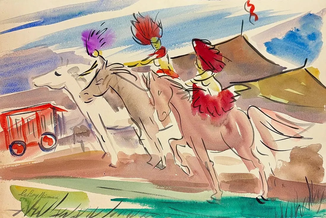 LeRoy Neiman, Gouache on Artistic Paper, American (1921 - 2012) (1 of 8)