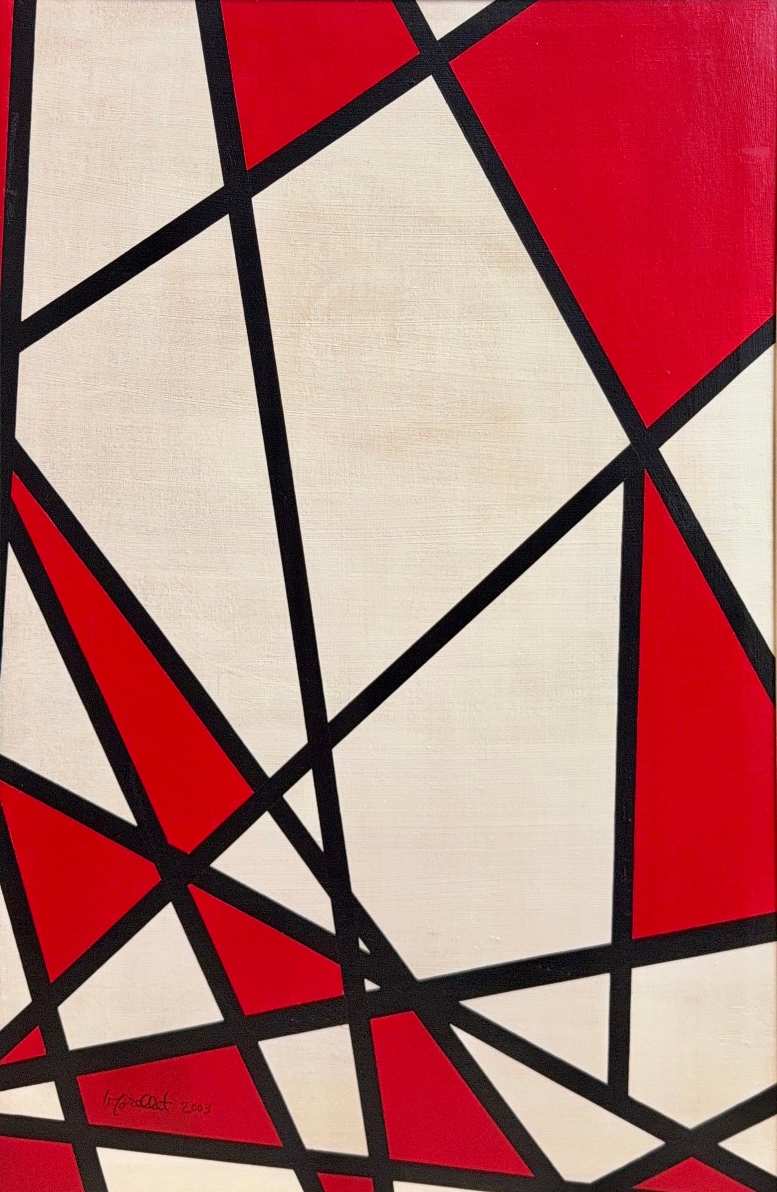 Francois Morellet, Oil on Canvas, French (1926-2016) (1 of 8)