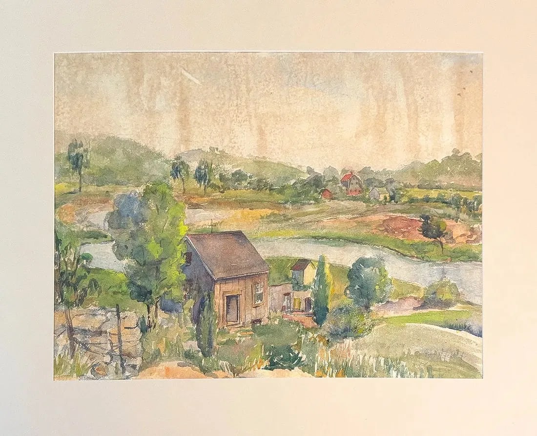 Bror Nordfeldt, Watercolor on Cardboard, Swiss (1878 - 1955): Artist, Year, Title: Bror Nordfeldt, (1878 - 1955). Origin: Swiss. Medium: Watercolor on Cardboard. Dimensions: 19” x 25”; 25” x 32”. Condition: Good overall. Additional Inform