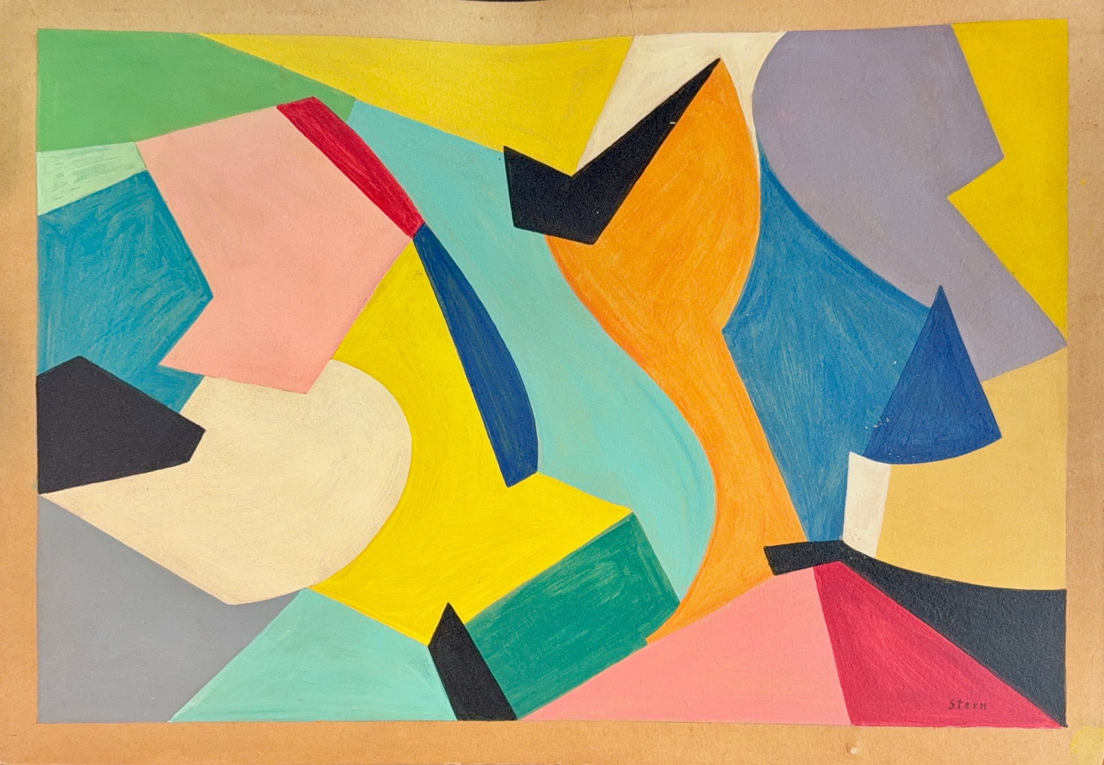 Jonasz Stern, Oil/Acrylic/Mix Media on Card Board, Polish (1904-1988) (1 of 7)