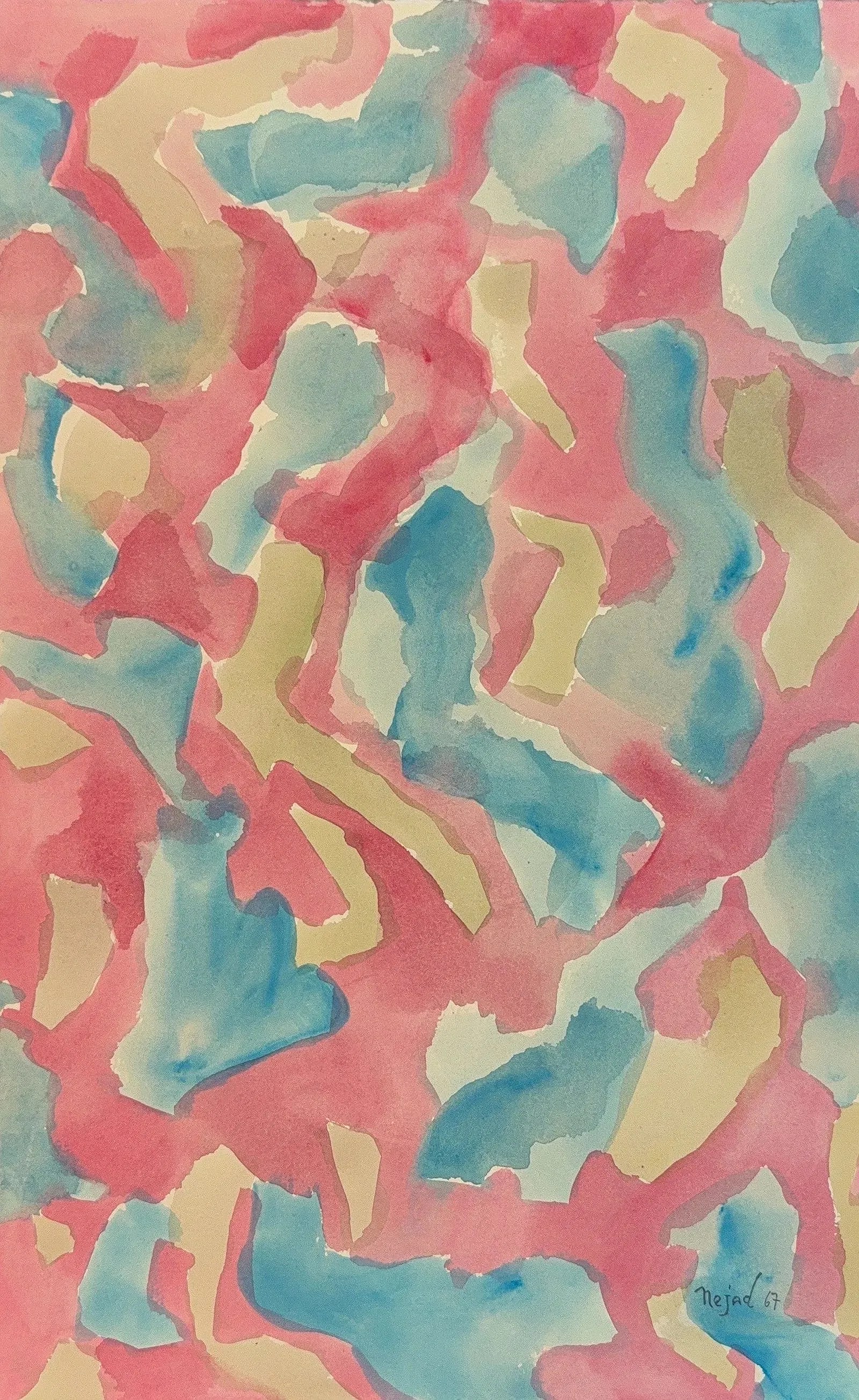 Nejad Melih Devrim, Watercolor on Artist Paper, Turkish (1923-1995) (1 of 8)