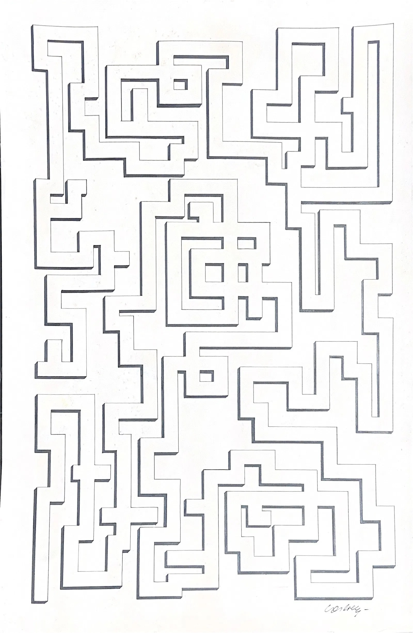 Victor Vasarely, Ink on Paper, Hungarian (1906 - 1997) (1 of 8)