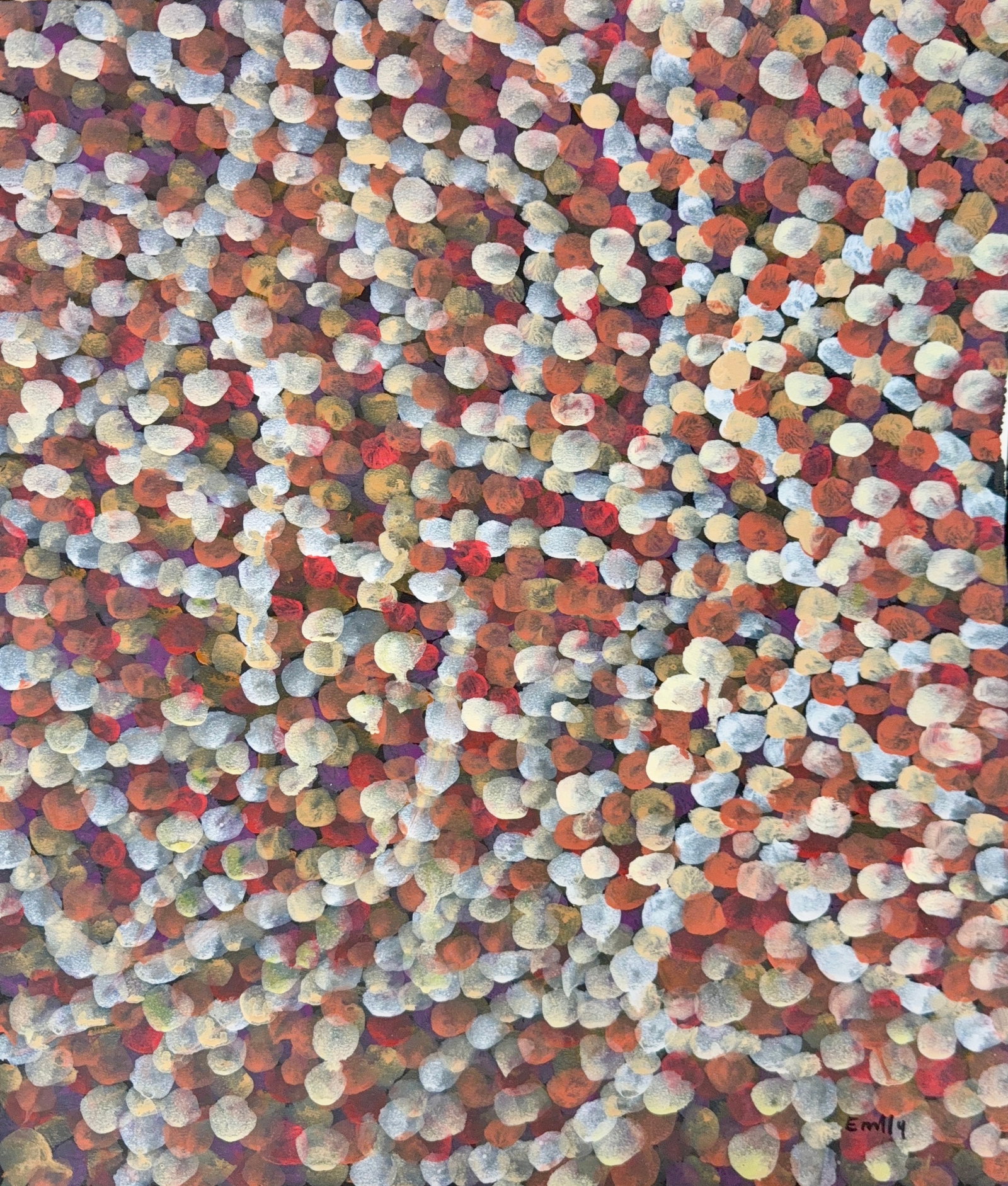 Emily Kame, Acrylic/Mix media on Paper, Australian (1910-1996) (1 of 6)
