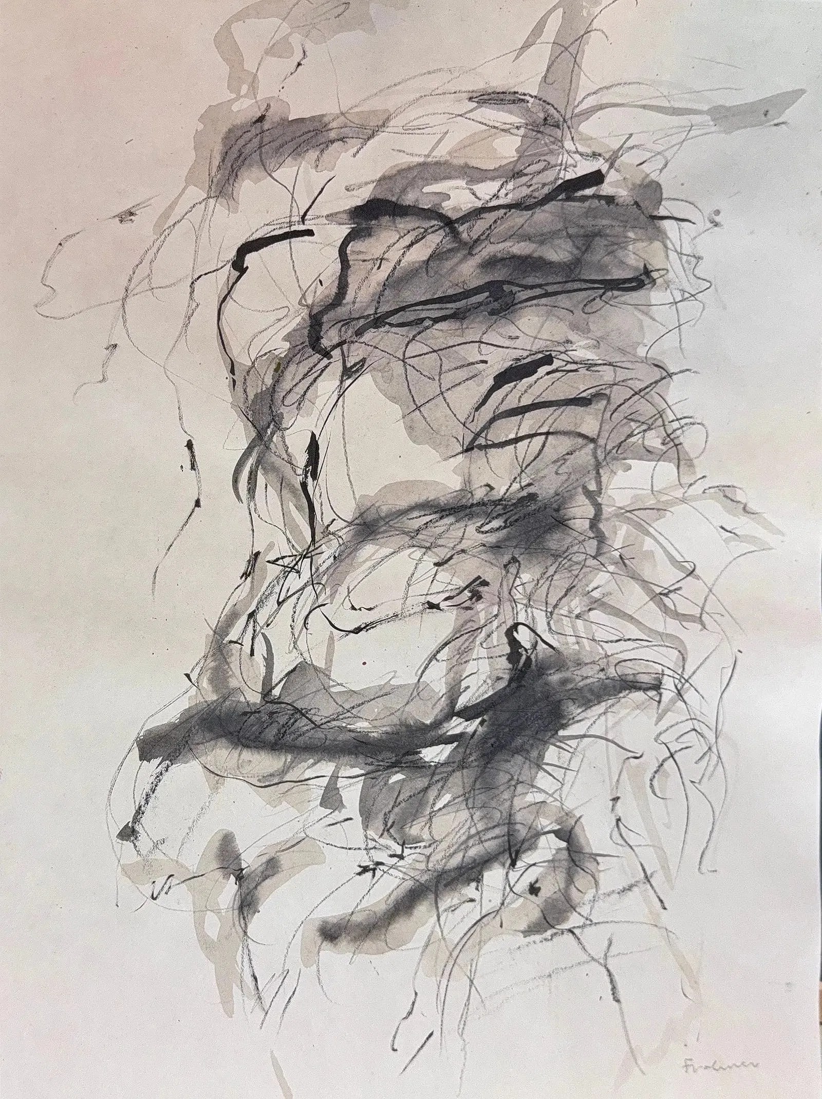 Adolf Frohner, Gouache on Paper, Austrian (1934 - 2007): Artist, Year, Title: Adolf Frohner, (1934 - 2007). Origin: Austrian. Medium: Gouache on Paper. Dimensions: 18" x 13". Condition: Good overall. Provenance: In Private collection. The painting is in ove