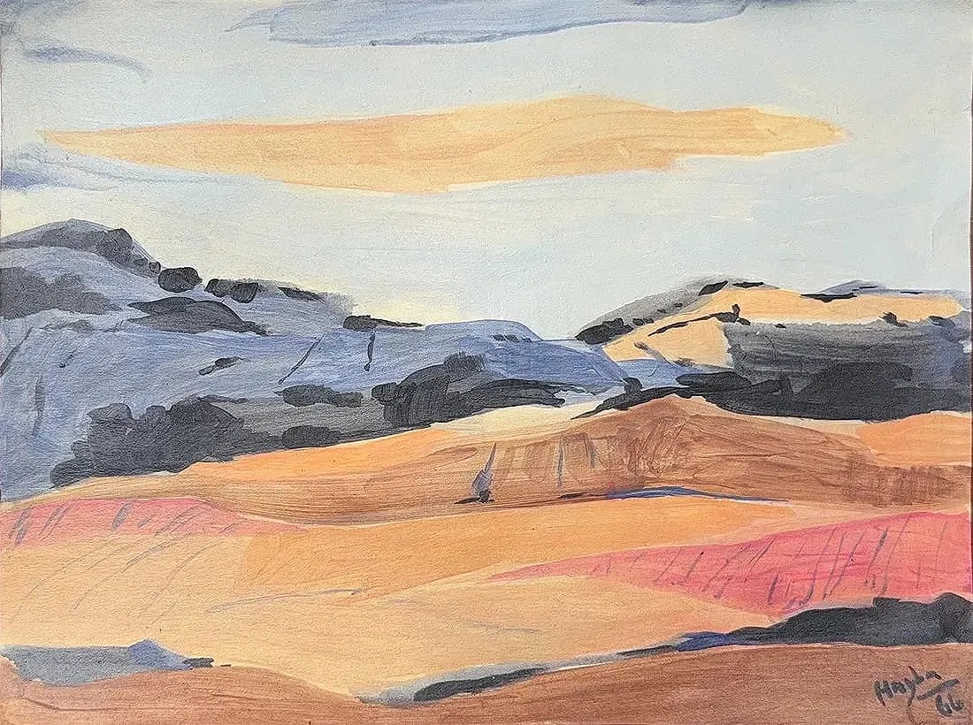 Henri Hayden, Watercolor/ Gouache/Mix-Media on Paper, Polish (1883 - 1970): Artist, Year: Henri Hayden, (1883 - 1970). Origin: Polish. Medium: Watercolor/ Gouache/Mix-Media on Paper. Dimensions: 9" x 12"; 17" x 20". Condition: Good overall. Provenance: IN PRIVATE COLLECTION. 