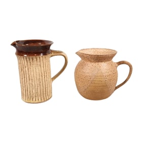 Charles Counts, Rising Fawn Studio Art Pottery Pitchers