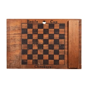 Budweiser Bottle Cap Checker Board Crate Lid