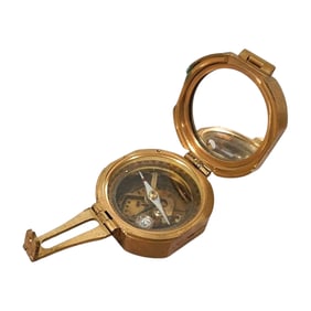 Stanley London Natural Sin Brass Nautical Compass