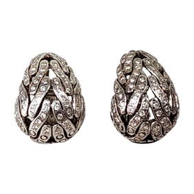 John Hardy 18k & .925 Sterling Silver & Diamond Buddha Belly Huggie Earrings