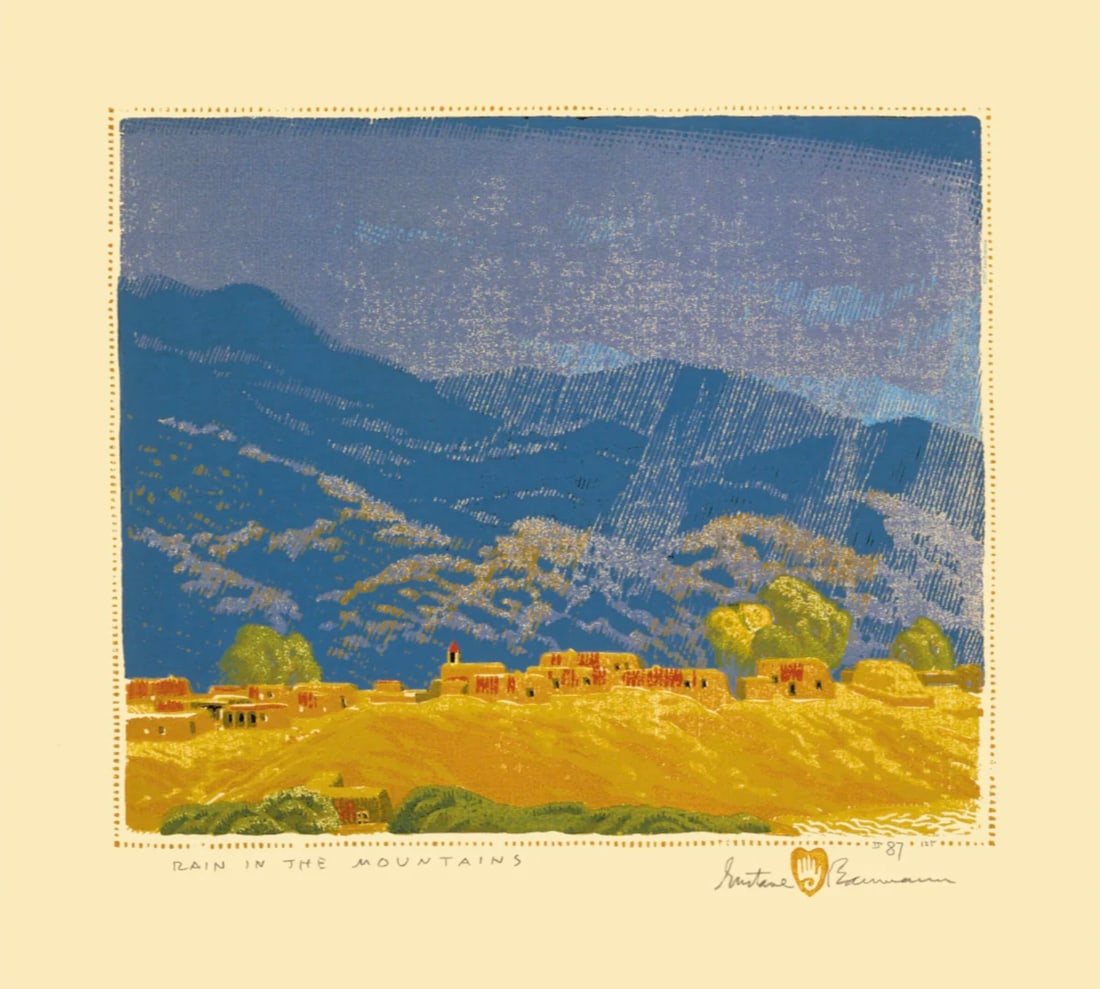 Gustave Baumann (German-American, 1881-1971) Rain in the Mountains (1 of 1)