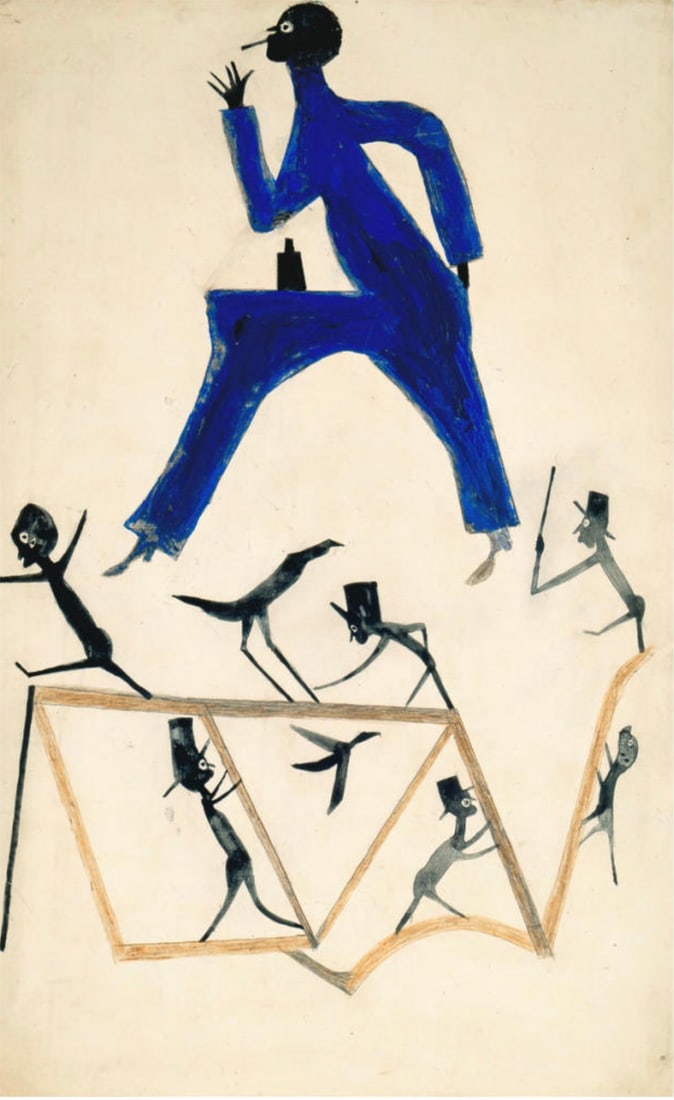 Bill Traylor (African-American, 1854-1949) Untitled: Bill Traylor (African-American, 1854-1949) Untitled Print. Backed. 13.50 x 21.00 inches. Please be aware that all lots in our auctions are sold "AS IS," in accordance with the Terms & Conditions of th
