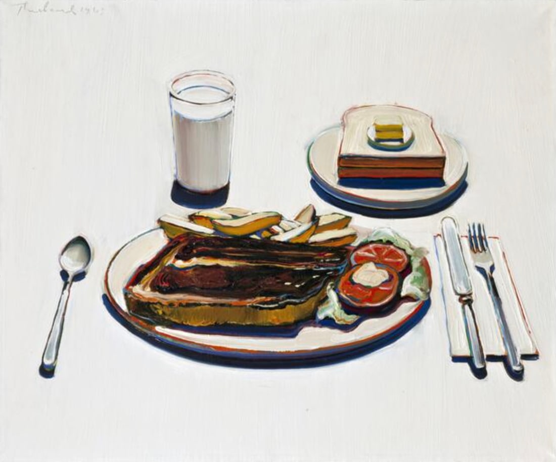 Wayne Thiebaud (American, 1920-2021) Roast Beef Dinner, "1963" Offset Lithograph (1 of 5)