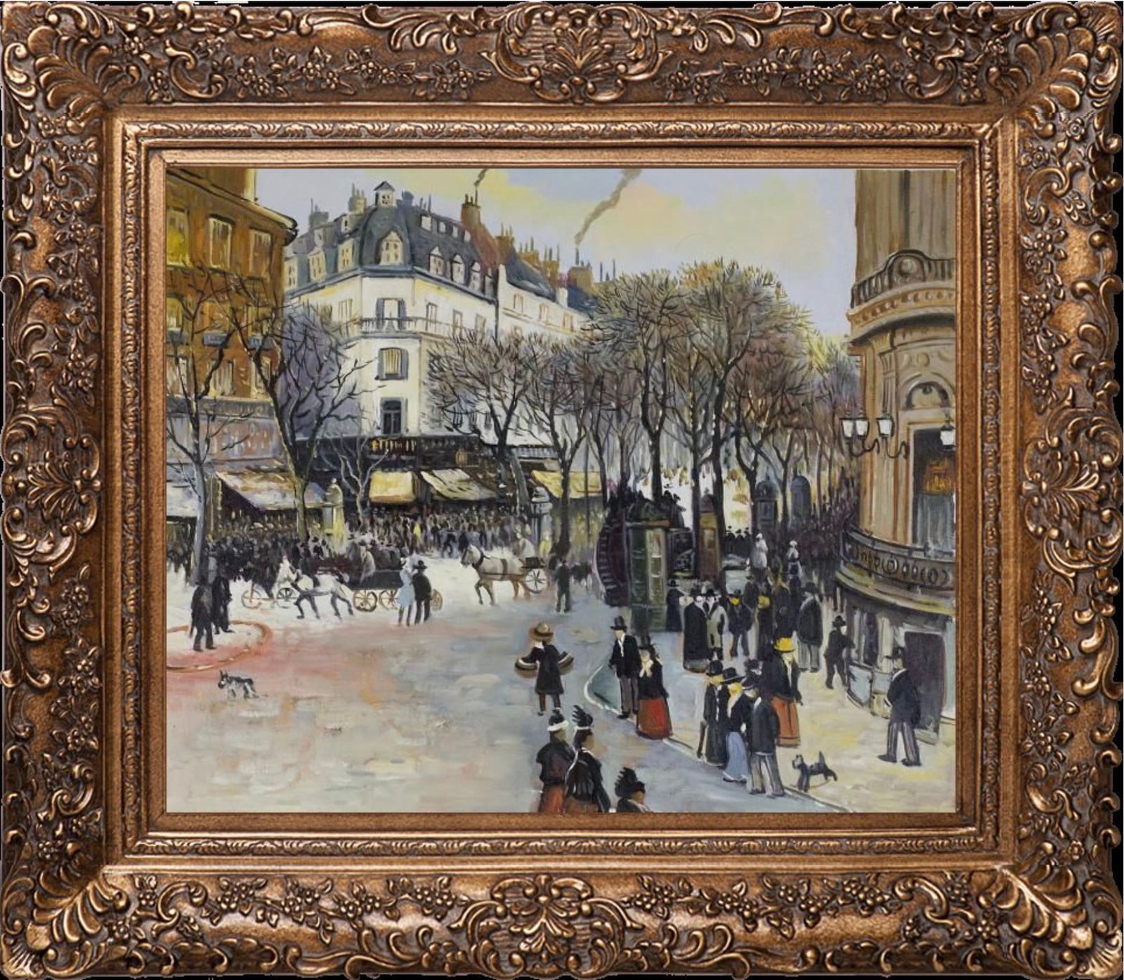 After Jean Francois Raffaelli (French, 1850-1924) Boulevard des Italiens, Painting (1 of 5)