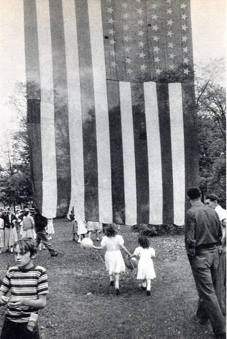 Robert Frank (Swiss-American, 1924-2019) Fourth of July, Jay, New York "1955" Print: Robert Frank (Swiss-American, 1924-2019) Fourth of July, Jay, New York "1955" Print. Printed in the 1950s. 5.25 x 8.00 inches. Please be aware that all lots in our auctions are sold "AS IS," in accord