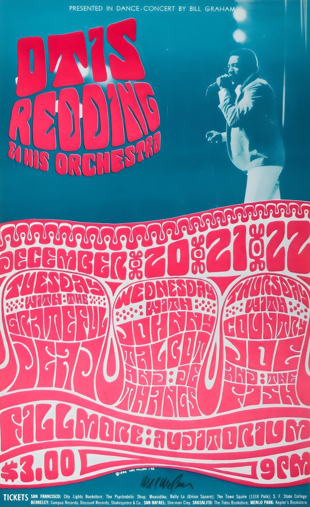 Otis Redding, Bill Graham Poster (1 of 1)