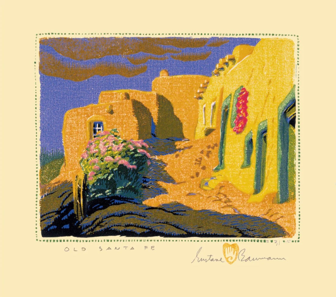 Gustave Baumann (German-American, 1881-1971) Old Santa Fe (1 of 1)