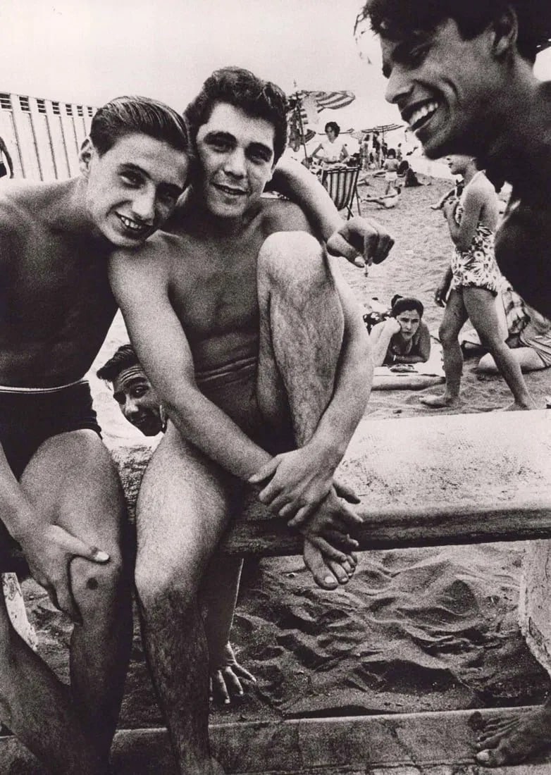 William Klein (French-American,1928-2022) Ostia Beach Vertical, Rome, "1956" Print: William Klein (French-American,1928-2022) Ostia Beach Vertical, Rome, "1956" Print. 10.00 x 7.00 inches. Please be aware that all lots in our auctions are sold "AS IS," in accordance with the Terms &